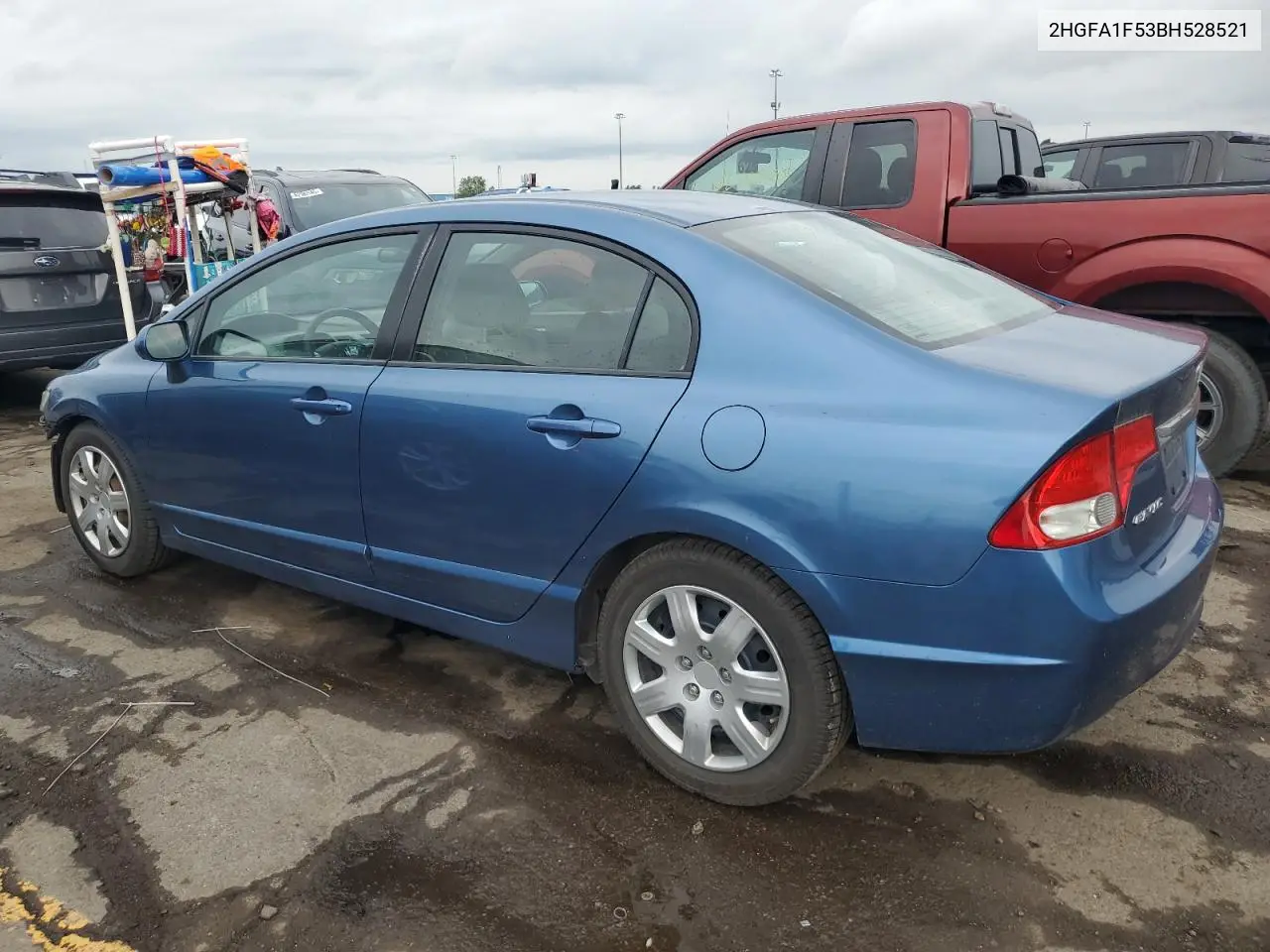 2011 Honda Civic Lx VIN: 2HGFA1F53BH528521 Lot: 62853085