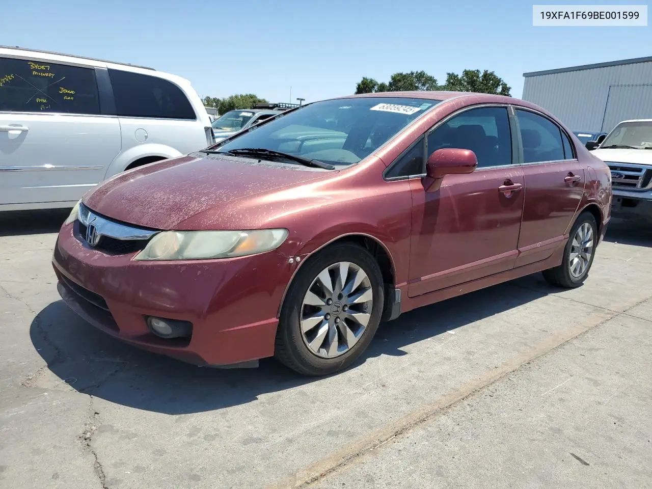 2011 Honda Civic Lx-S VIN: 19XFA1F69BE001599 Lot: 63059245