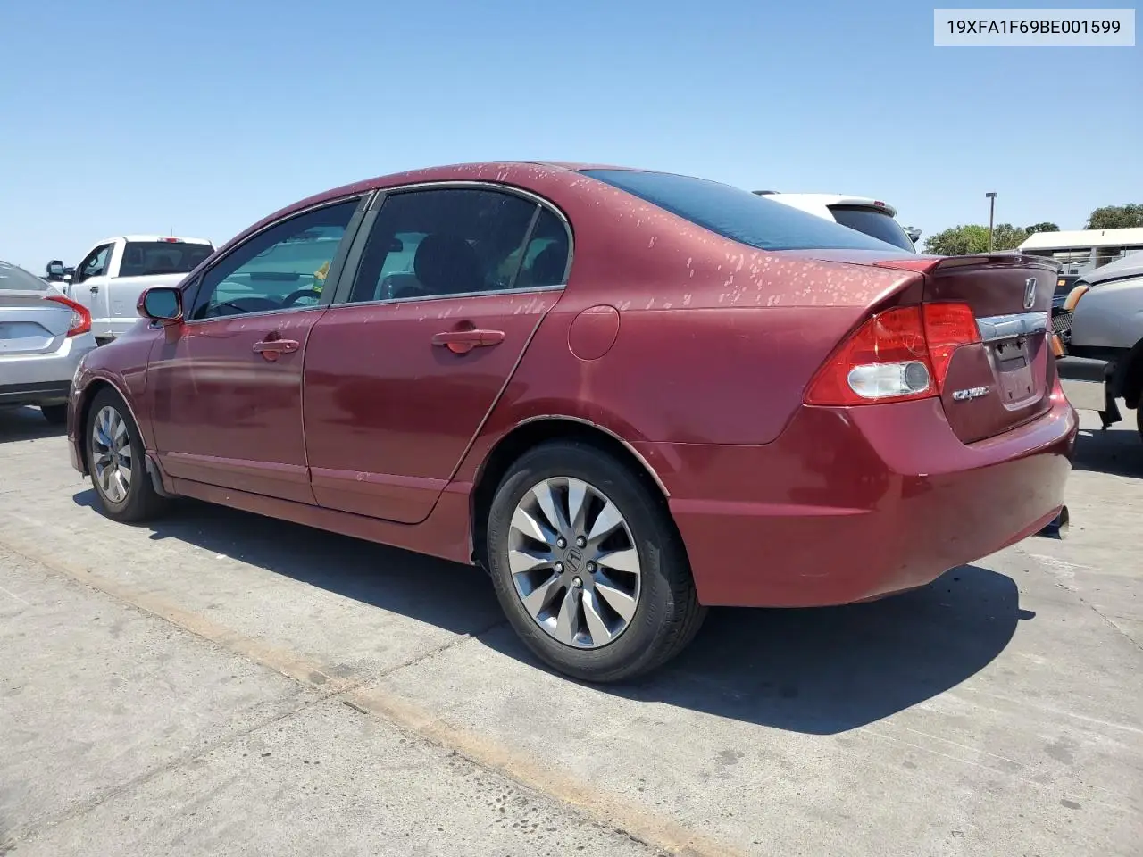 2011 Honda Civic Lx-S VIN: 19XFA1F69BE001599 Lot: 63059245
