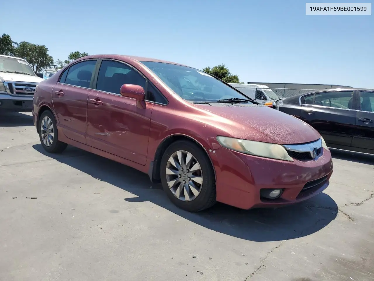2011 Honda Civic Lx-S VIN: 19XFA1F69BE001599 Lot: 63059245