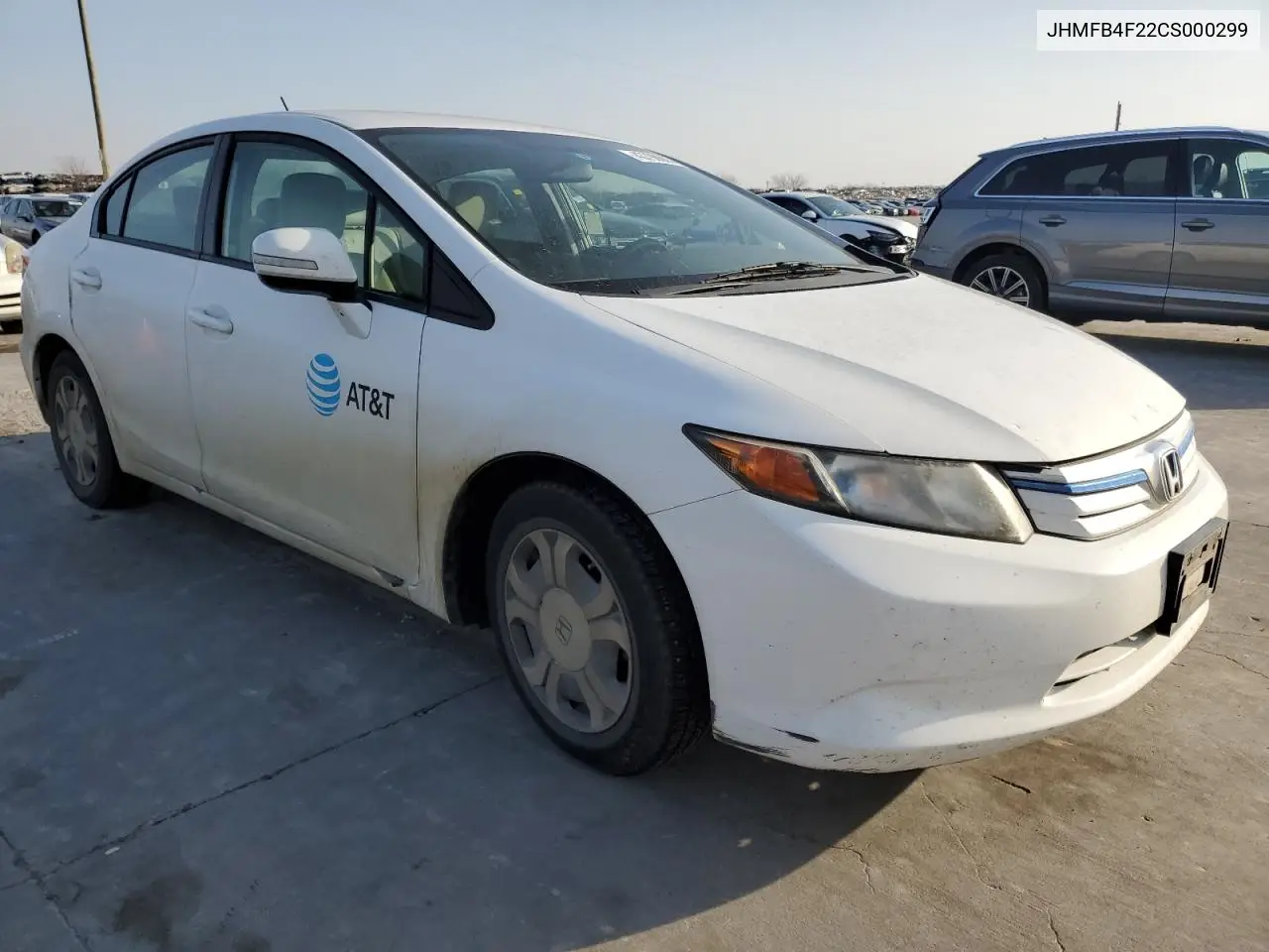 2012 Honda Civic Hybrid VIN: JHMFB4F22CS000299 Lot: 43798605