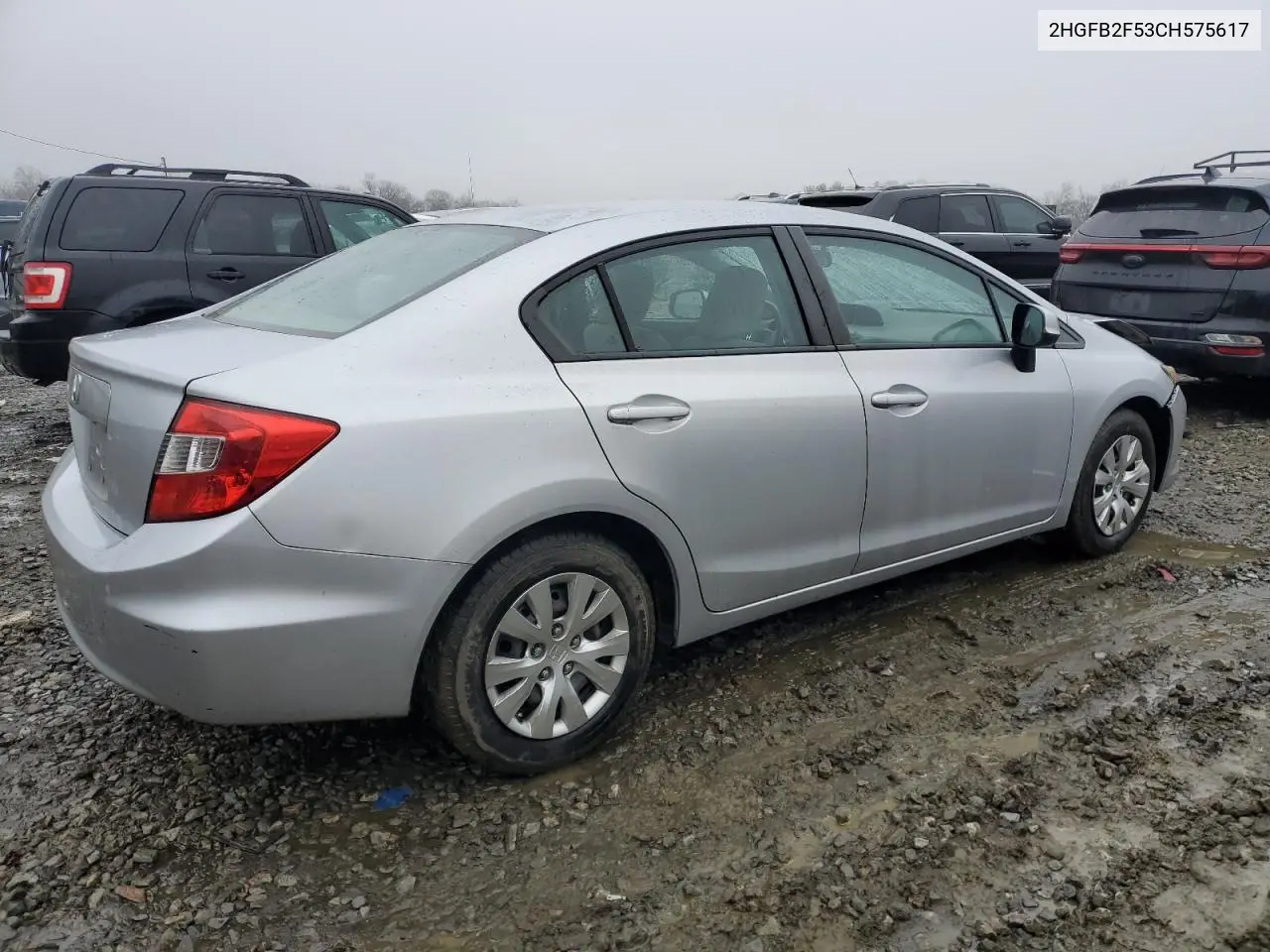 2012 Honda Civic Lx VIN: 2HGFB2F53CH575617 Lot: 44151755