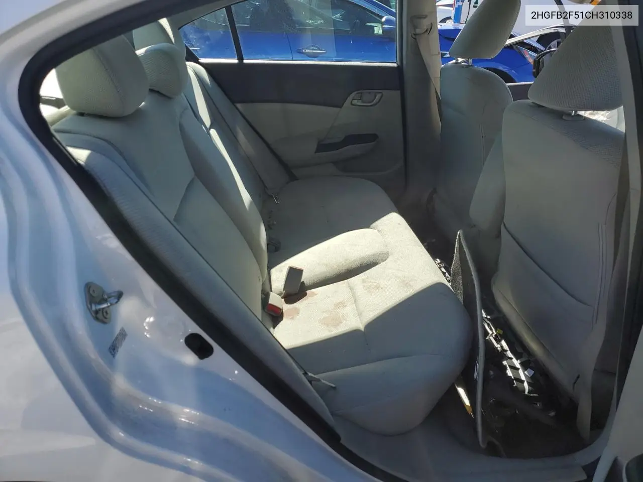 2012 Honda Civic Lx VIN: 2HGFB2F51CH310338 Lot: 44718065