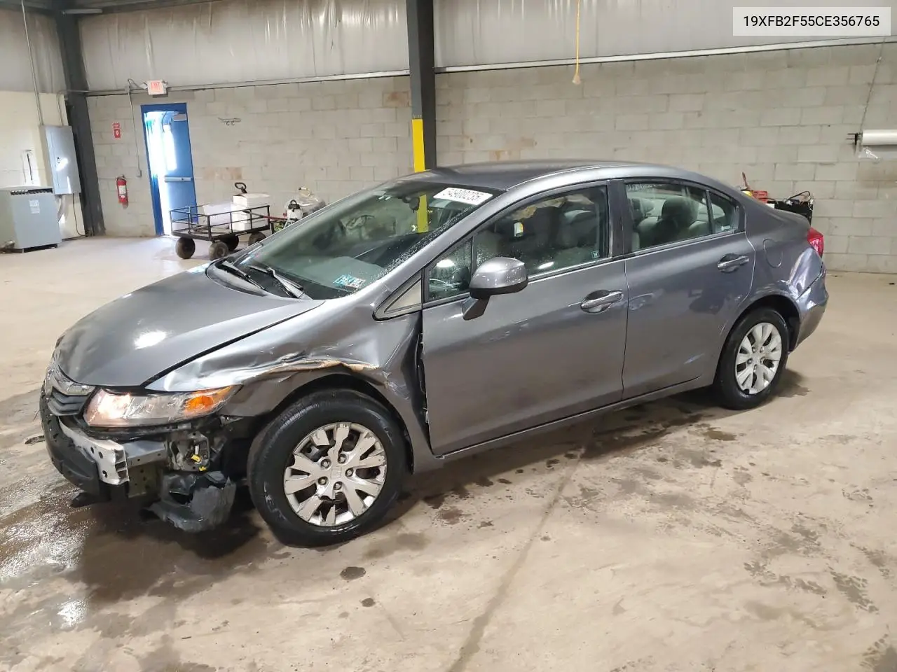 2012 Honda Civic Lx VIN: 19XFB2F55CE356765 Lot: 54900235