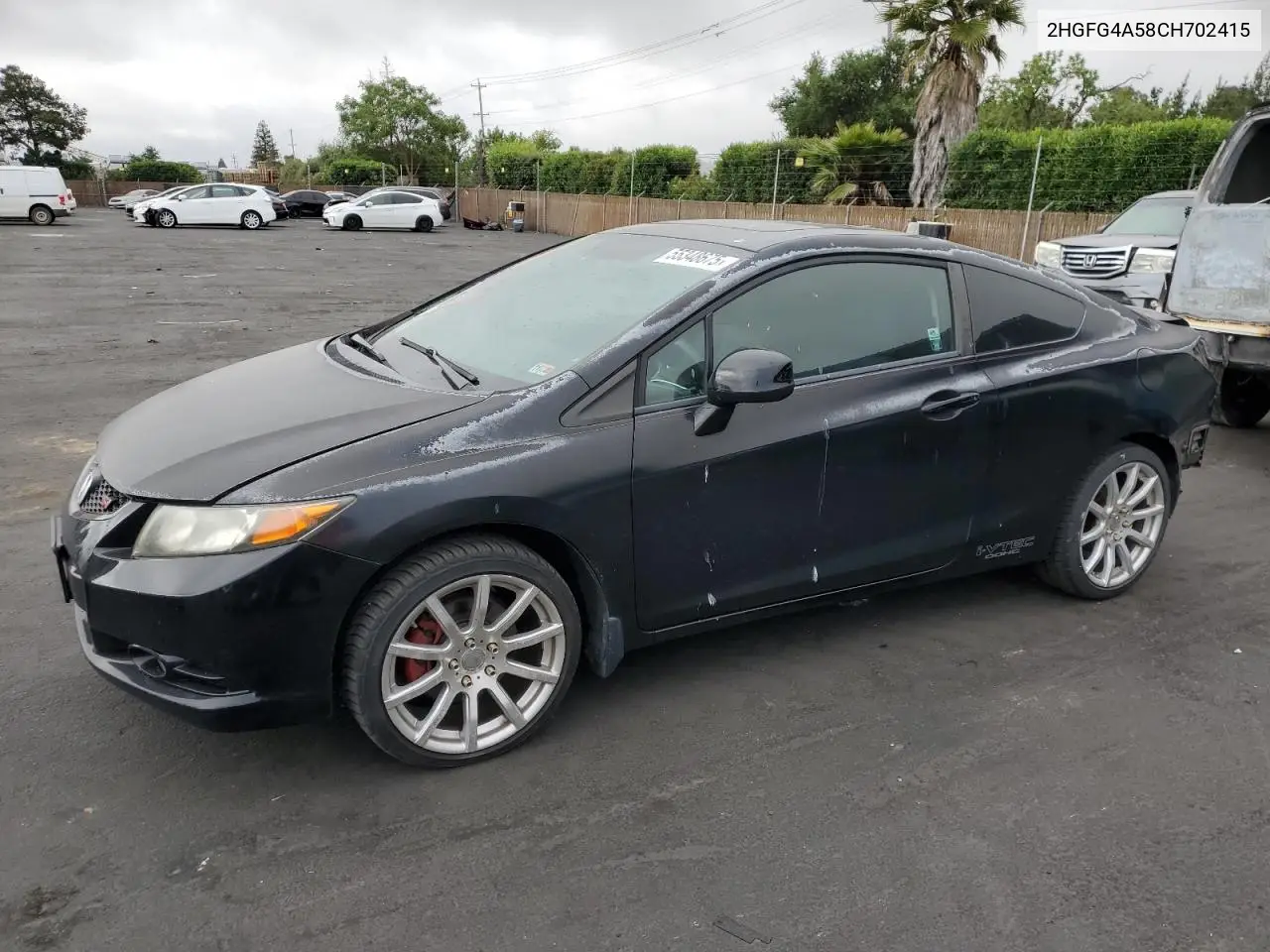 2012 Honda Civic Si VIN: 2HGFG4A58CH702415 Lot: 55348675