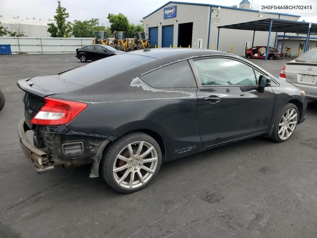2012 Honda Civic Si VIN: 2HGFG4A58CH702415 Lot: 55348675