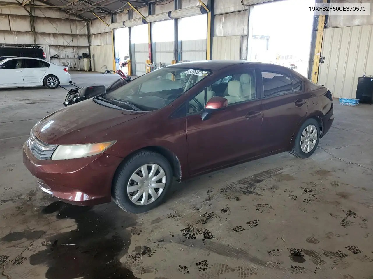 2012 Honda Civic Lx VIN: 19XFB2F50CE370590 Lot: 55768895
