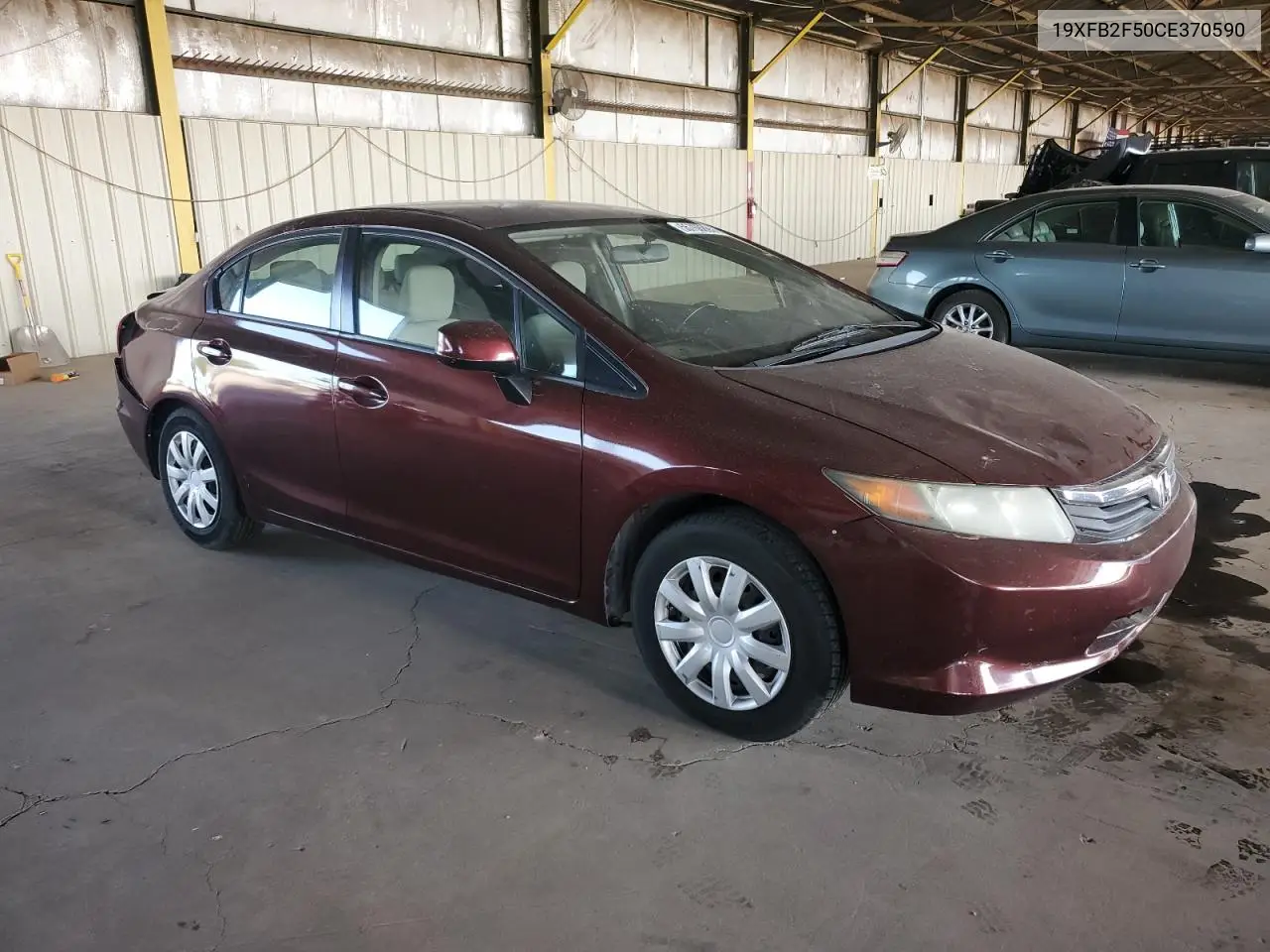 2012 Honda Civic Lx VIN: 19XFB2F50CE370590 Lot: 55768895