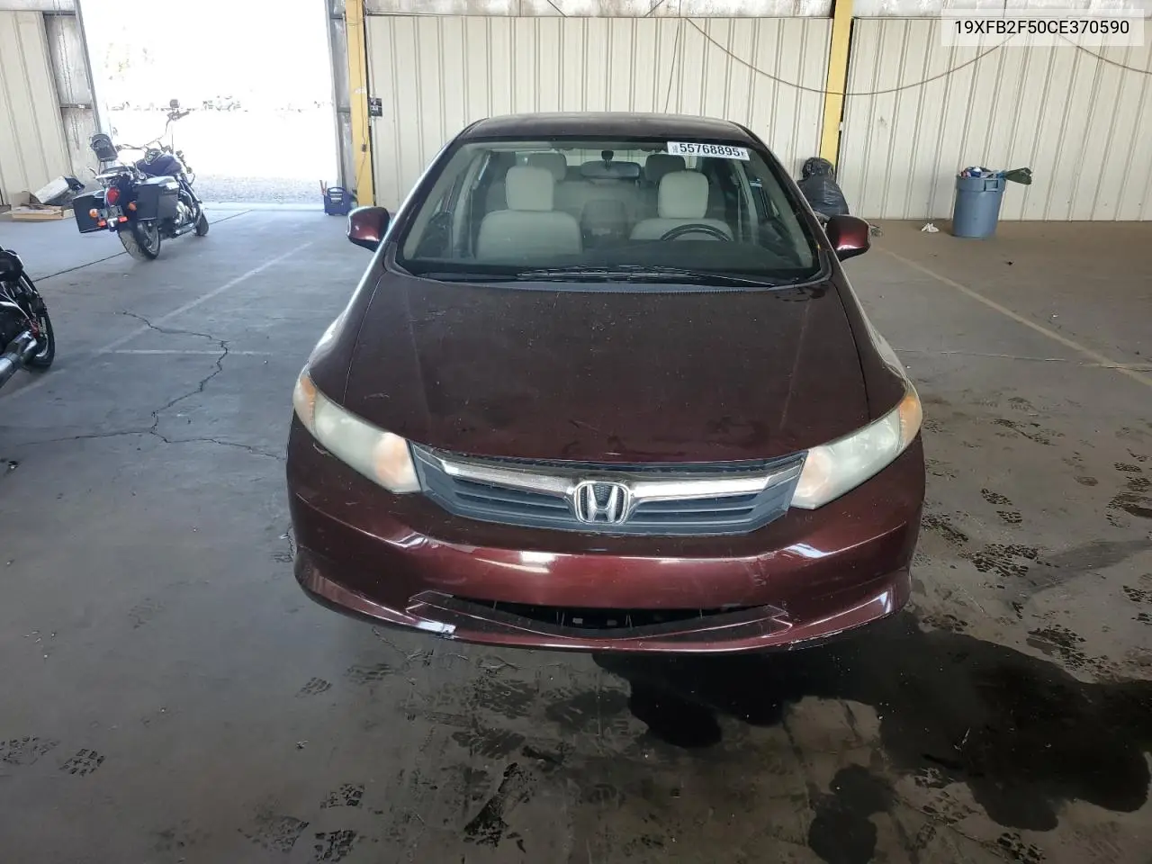 2012 Honda Civic Lx VIN: 19XFB2F50CE370590 Lot: 55768895