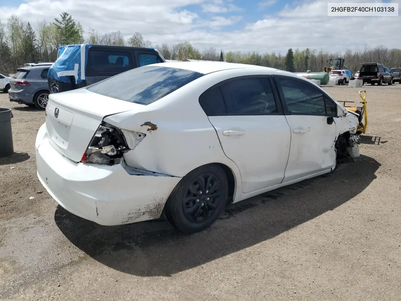 2012 Honda Civic Lx VIN: 2HGFB2F40CH103138 Lot: 55839055