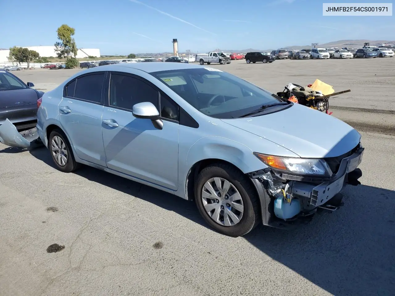 2012 Honda Civic Lx VIN: JHMFB2F54CS001971 Lot: 56203665