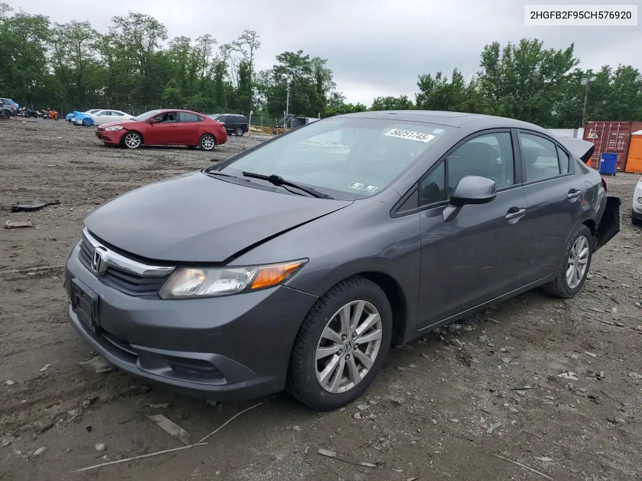 2hgfb2f95ch576920 2HGFB2F95CH576920 2012 Honda Civic Exl