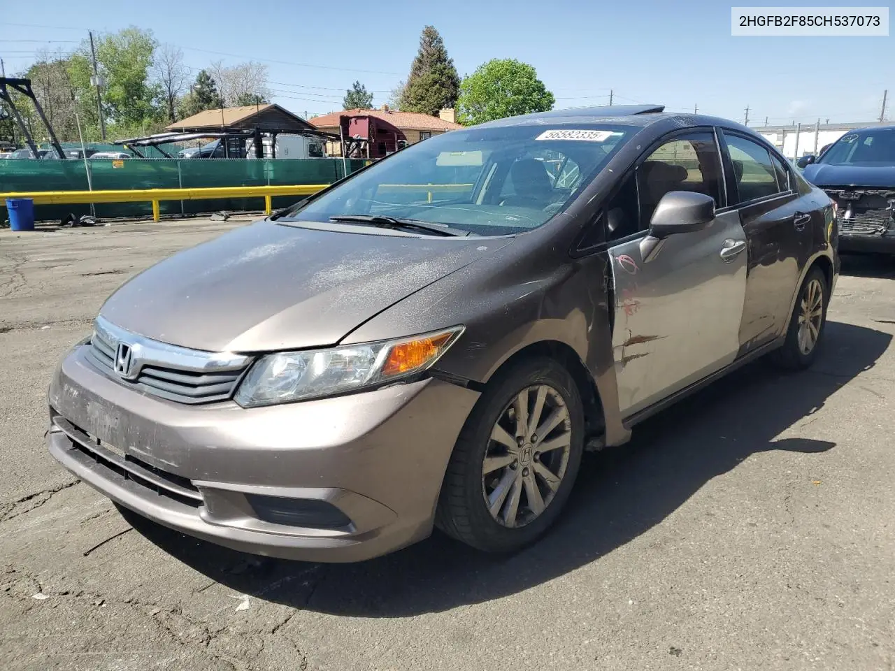 2012 Honda Civic Ex VIN: 2HGFB2F85CH537073 Lot: 56582335