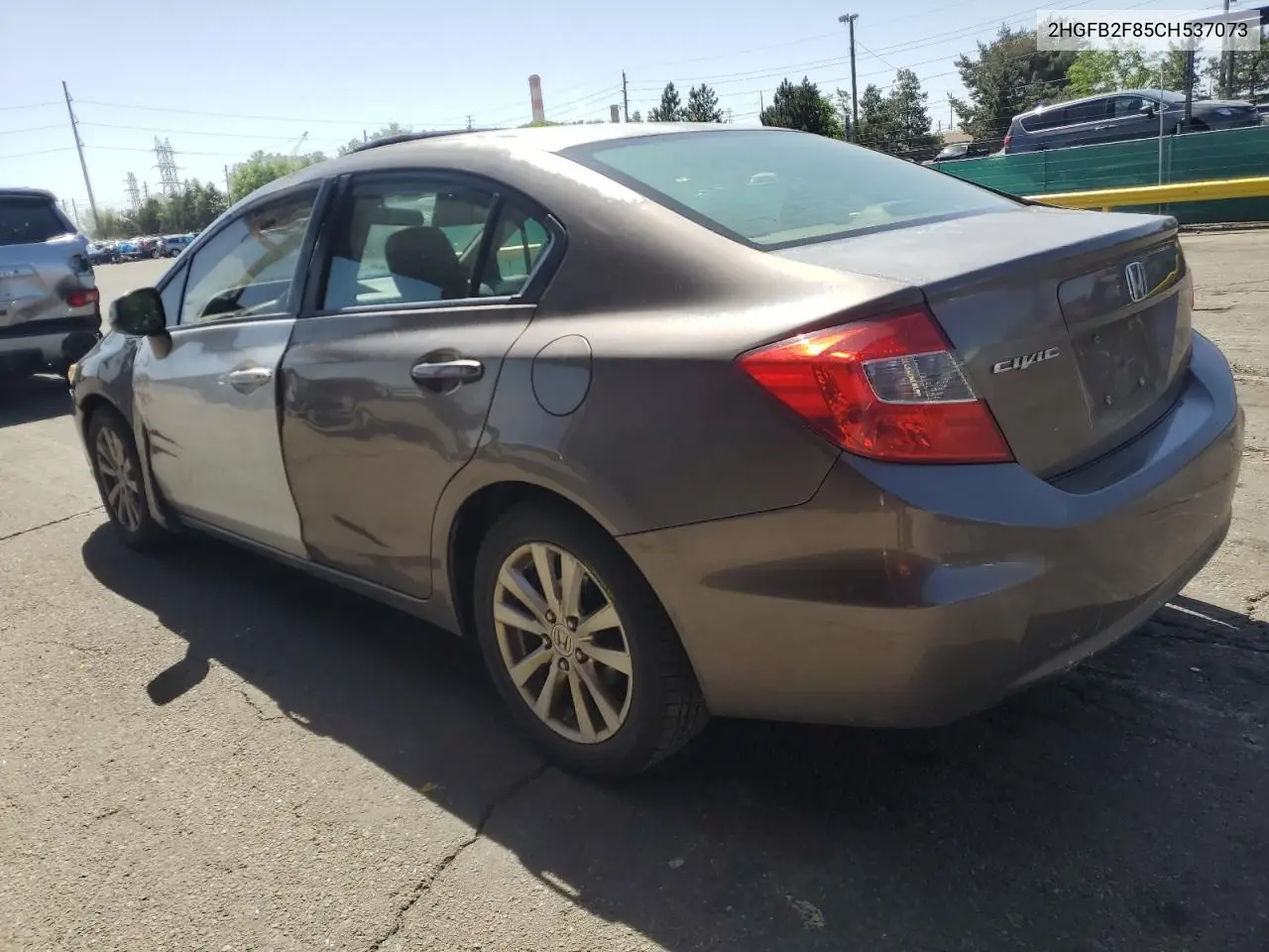 2012 Honda Civic Ex VIN: 2HGFB2F85CH537073 Lot: 56582335