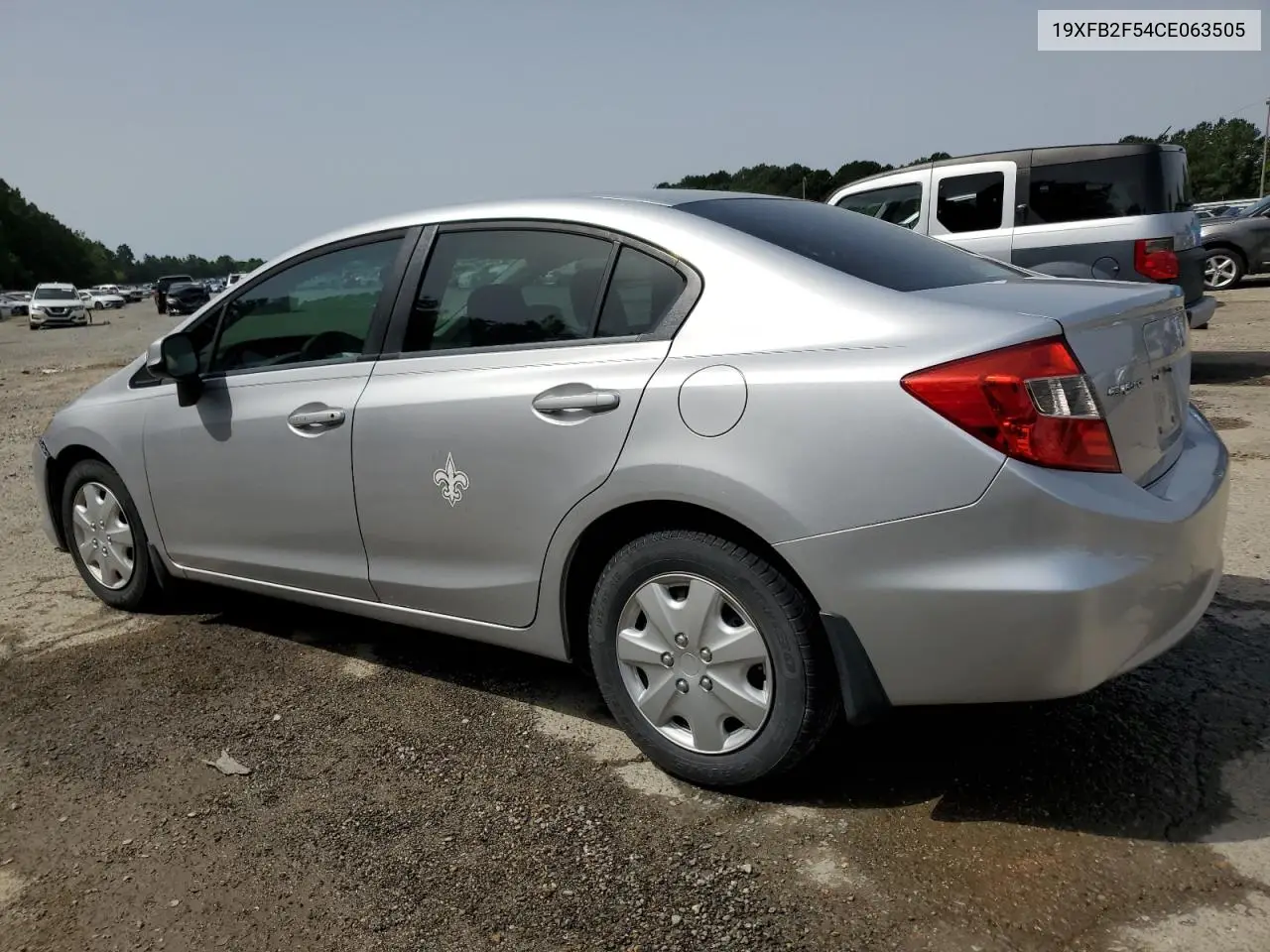 2012 Honda Civic Lx VIN: 19XFB2F54CE063505 Lot: 56599755