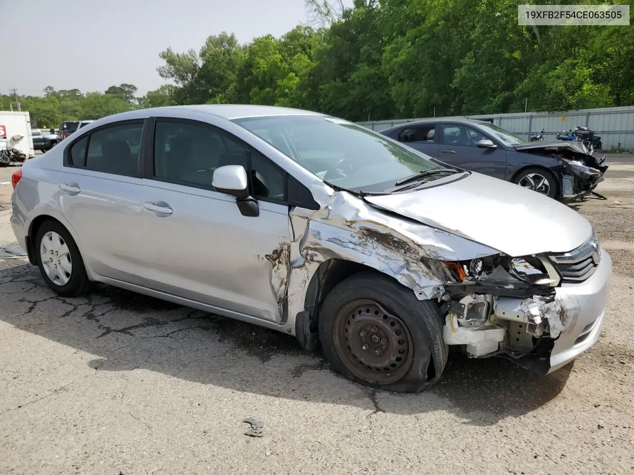 2012 Honda Civic Lx VIN: 19XFB2F54CE063505 Lot: 56599755