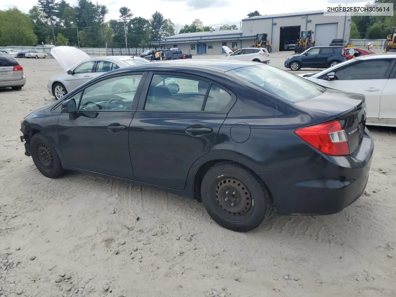 2012 Honda Civic Lx VIN: 2HGFB2F57CH305614 Lot: 56675075
