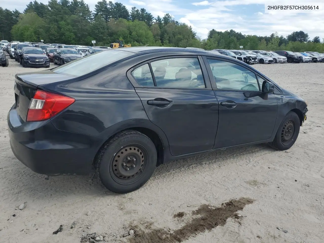 2012 Honda Civic Lx VIN: 2HGFB2F57CH305614 Lot: 56675075