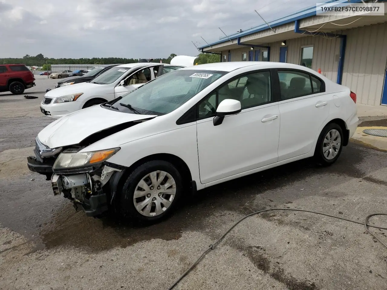 2012 Honda Civic Lx VIN: 19XFB2F57CE098877 Lot: 56989265