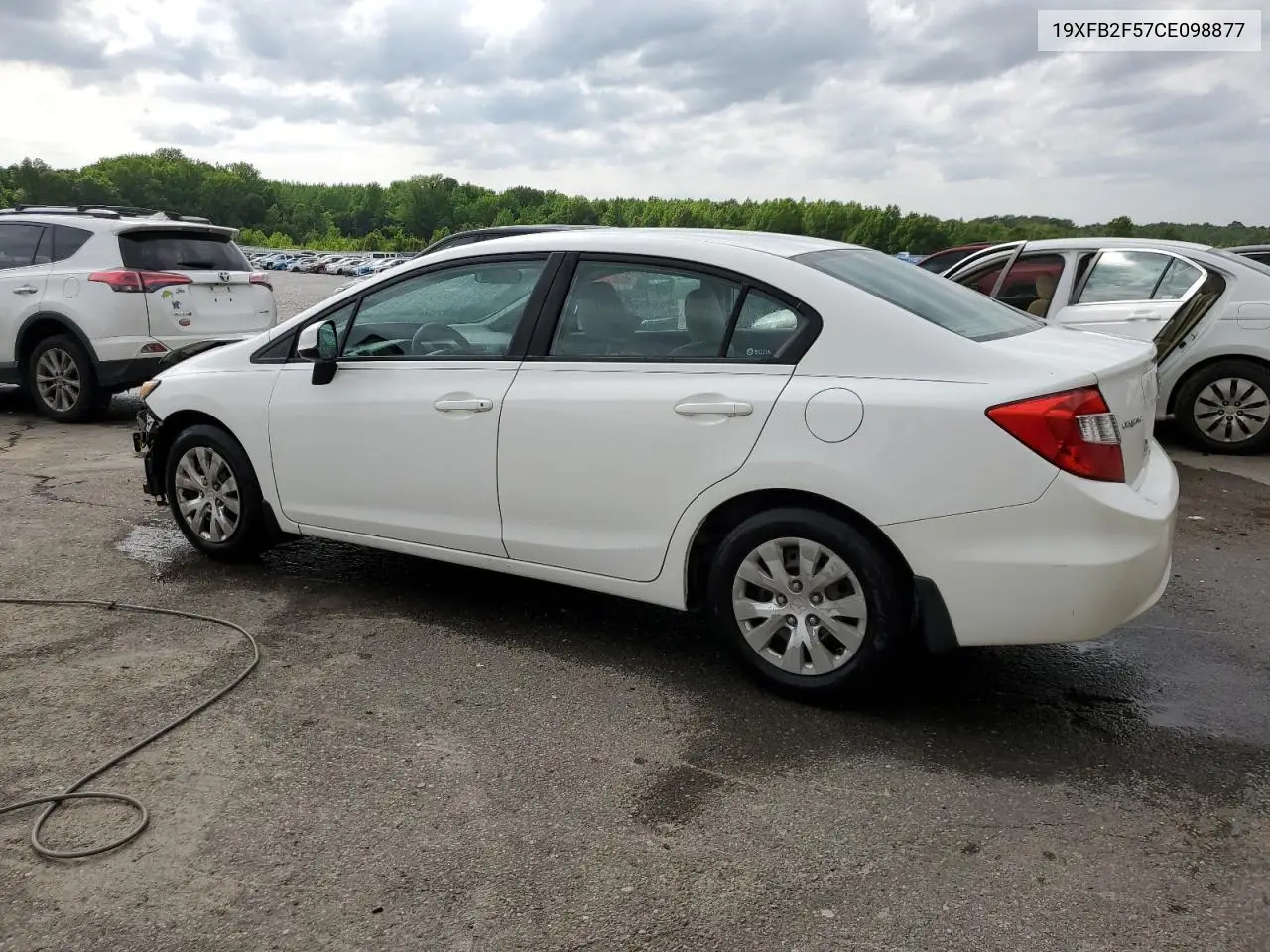 2012 Honda Civic Lx VIN: 19XFB2F57CE098877 Lot: 56989265