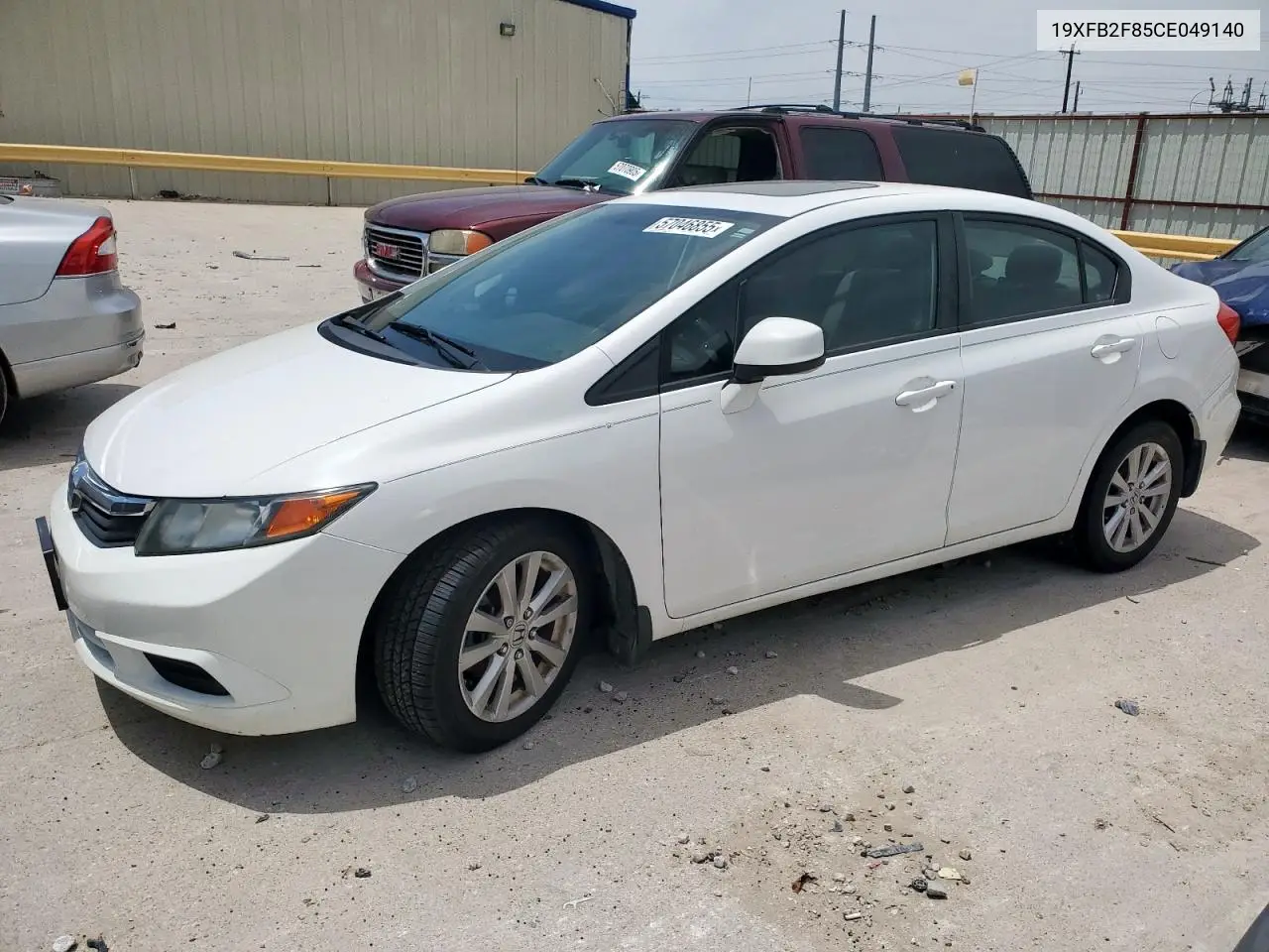 2012 Honda Civic Ex VIN: 19XFB2F85CE049140 Lot: 57046855