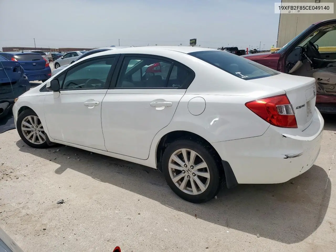 2012 Honda Civic Ex VIN: 19XFB2F85CE049140 Lot: 57046855