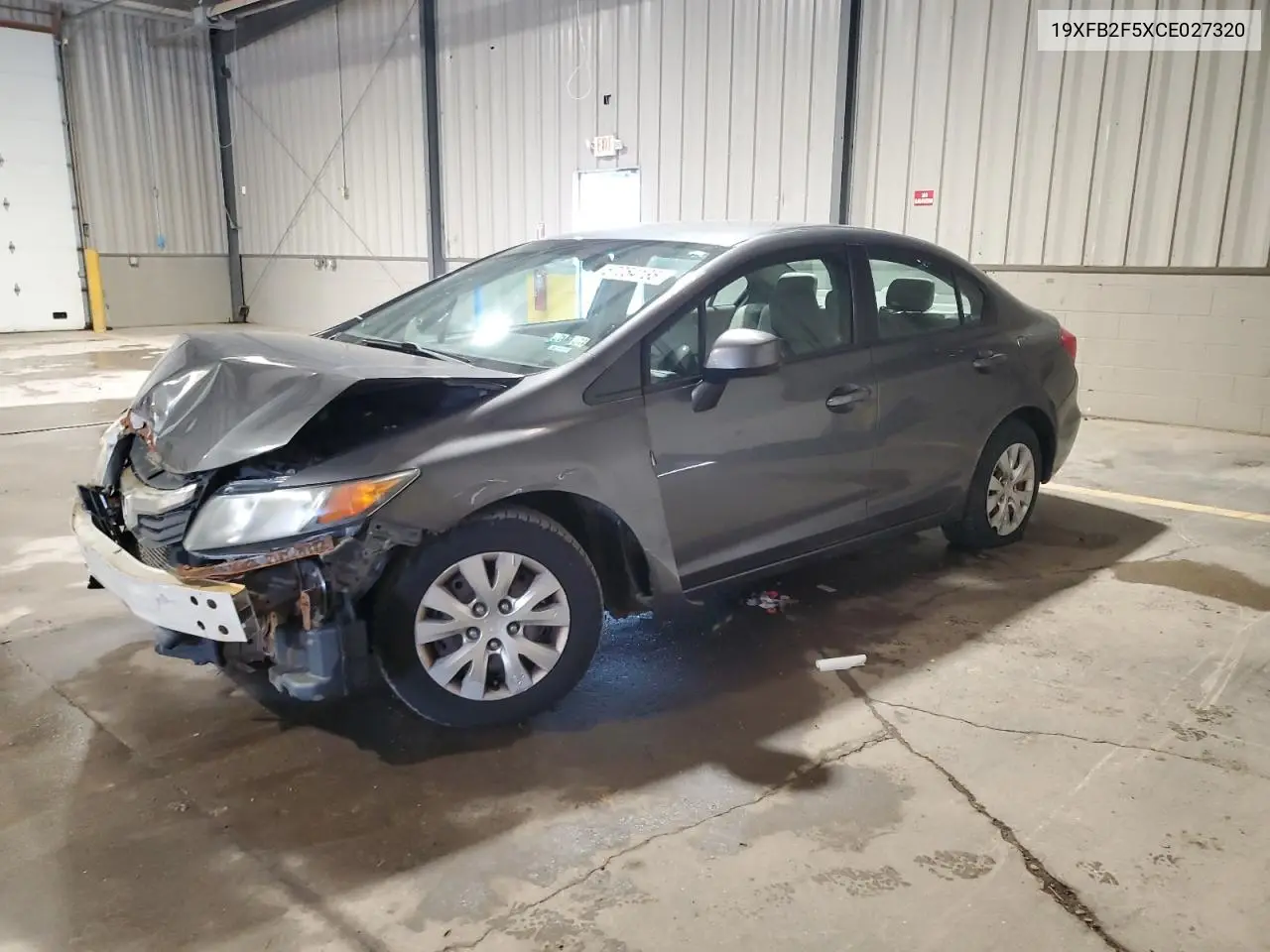 2012 Honda Civic Lx VIN: 19XFB2F5XCE027320 Lot: 57054135