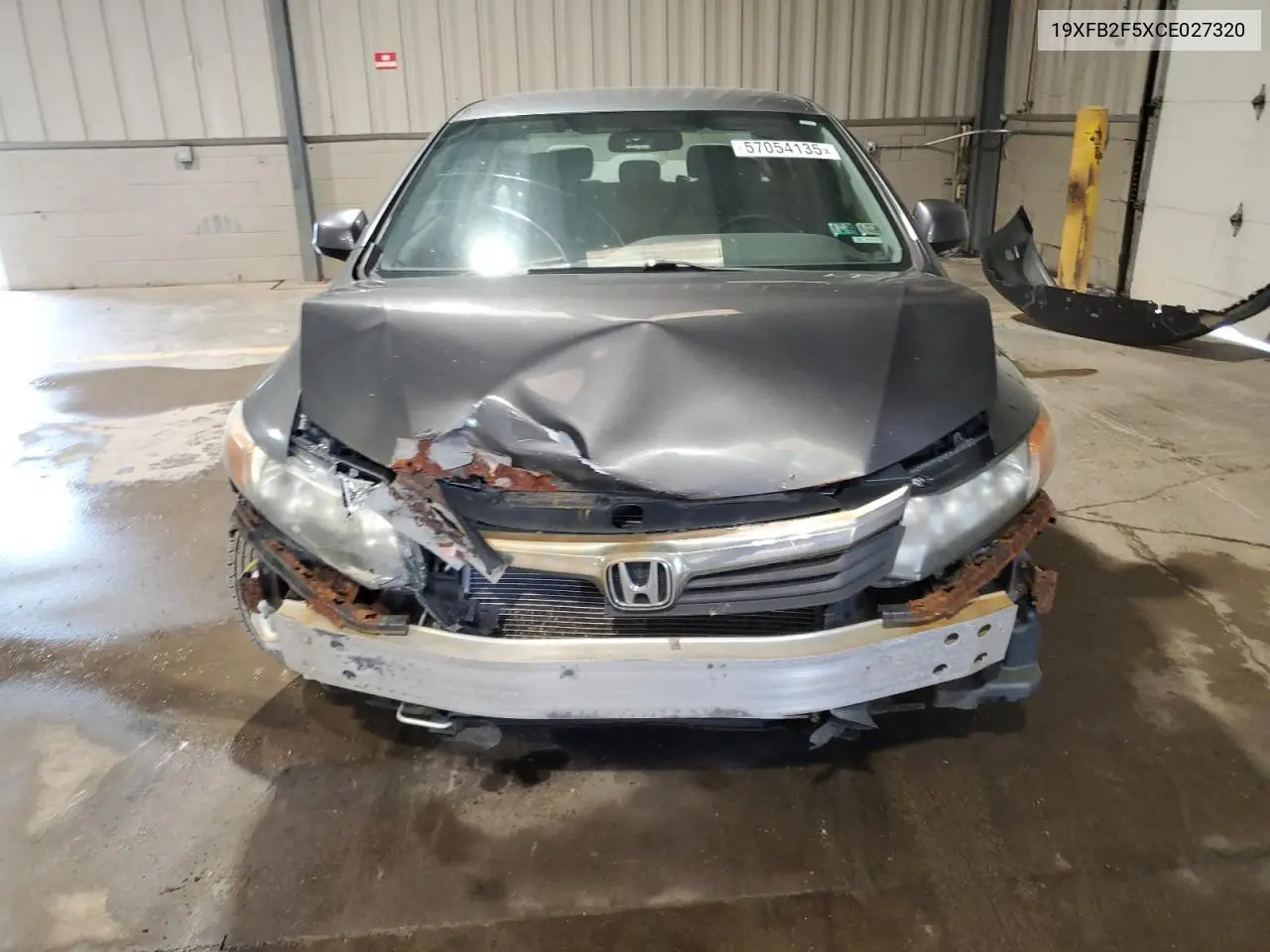 2012 Honda Civic Lx VIN: 19XFB2F5XCE027320 Lot: 57054135