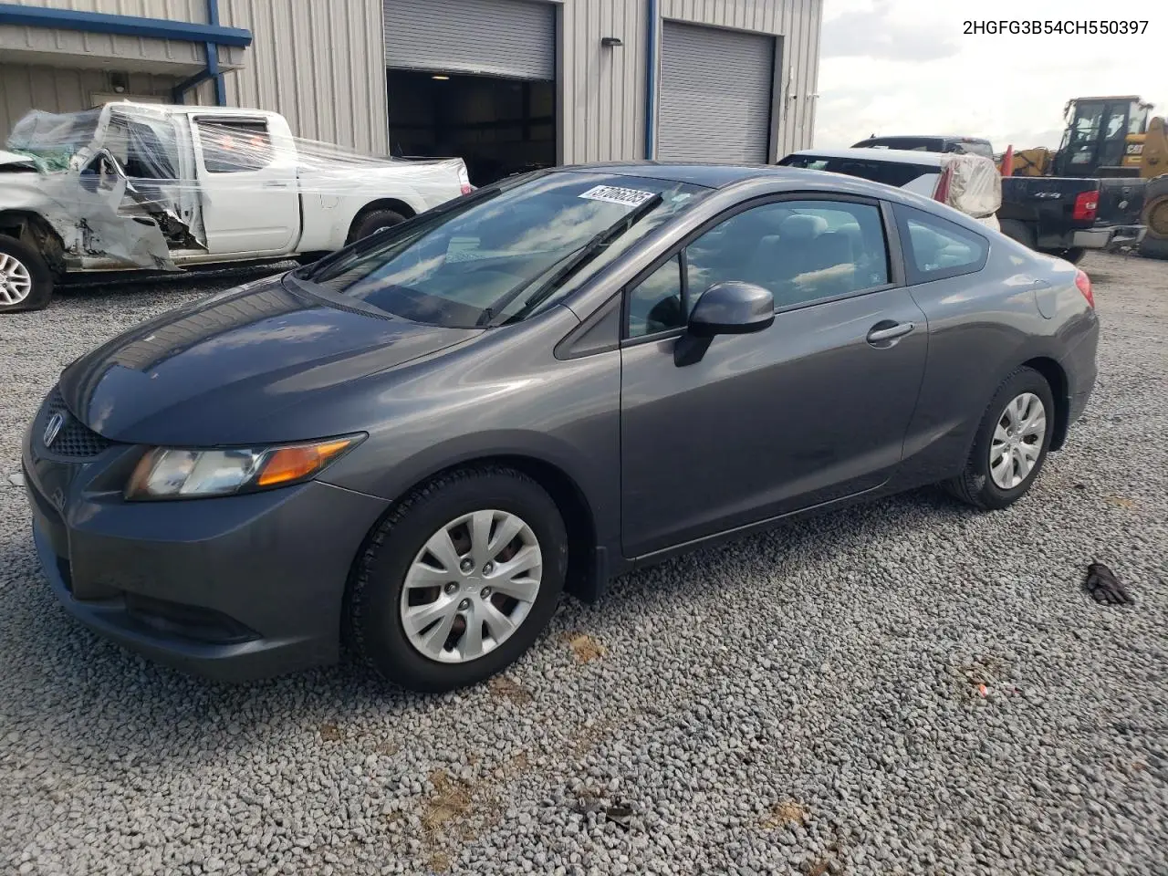 2012 Honda Civic Lx VIN: 2HGFG3B54CH550397 Lot: 57066285