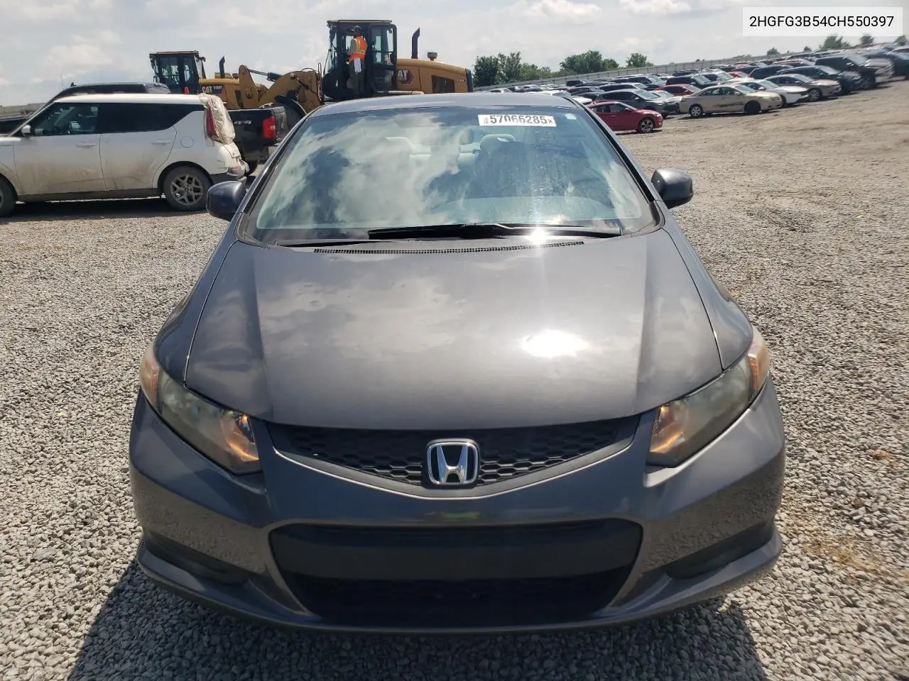 2012 Honda Civic Lx VIN: 2HGFG3B54CH550397 Lot: 57066285