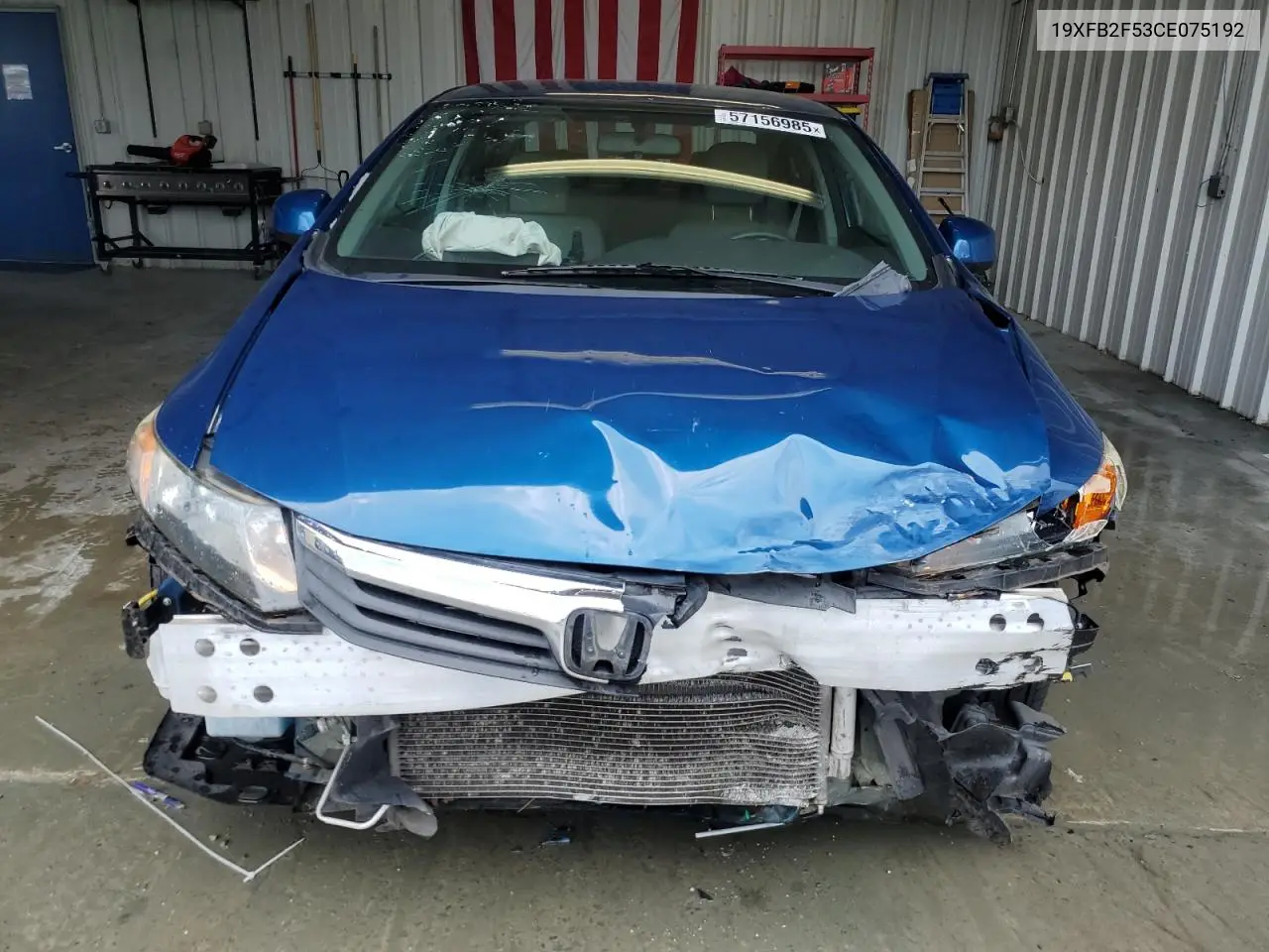 2012 Honda Civic Lx VIN: 19XFB2F53CE075192 Lot: 57156985
