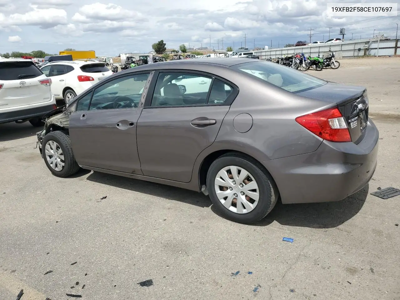 2012 Honda Civic Lx VIN: 19XFB2F58CE107697 Lot: 57160125