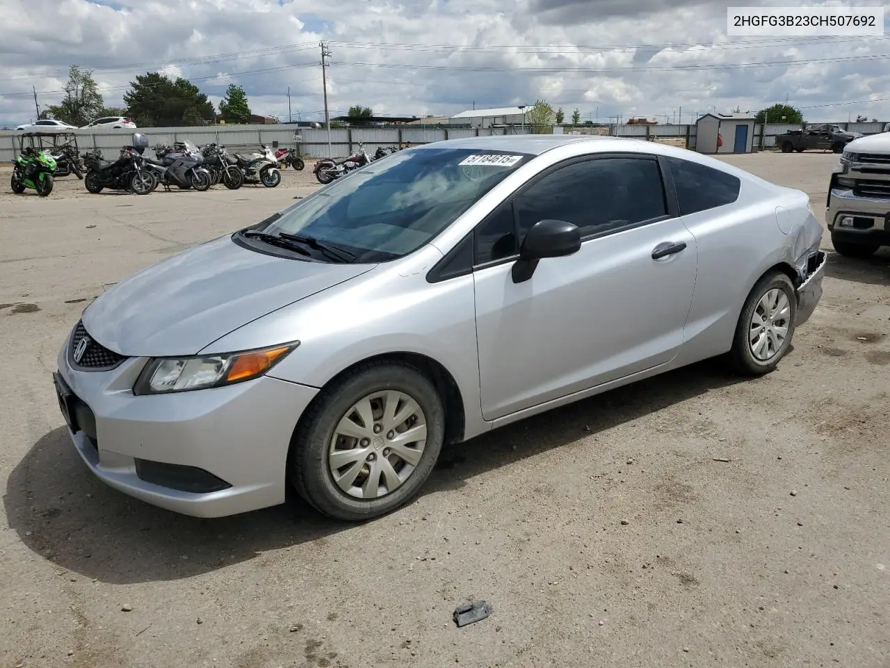 2012 Honda Civic Dx VIN: 2HGFG3B23CH507692 Lot: 57184615