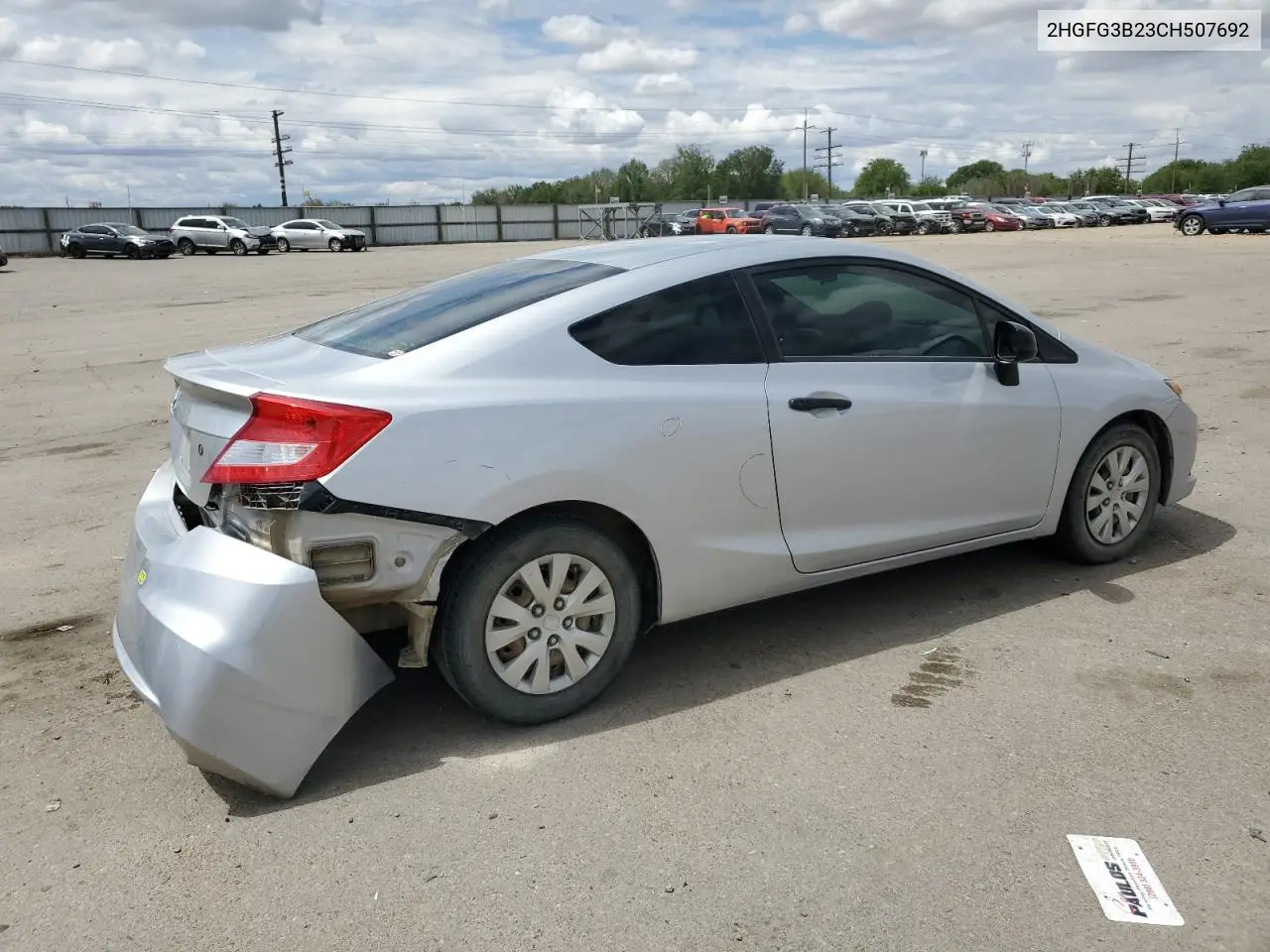 2012 Honda Civic Dx VIN: 2HGFG3B23CH507692 Lot: 57184615
