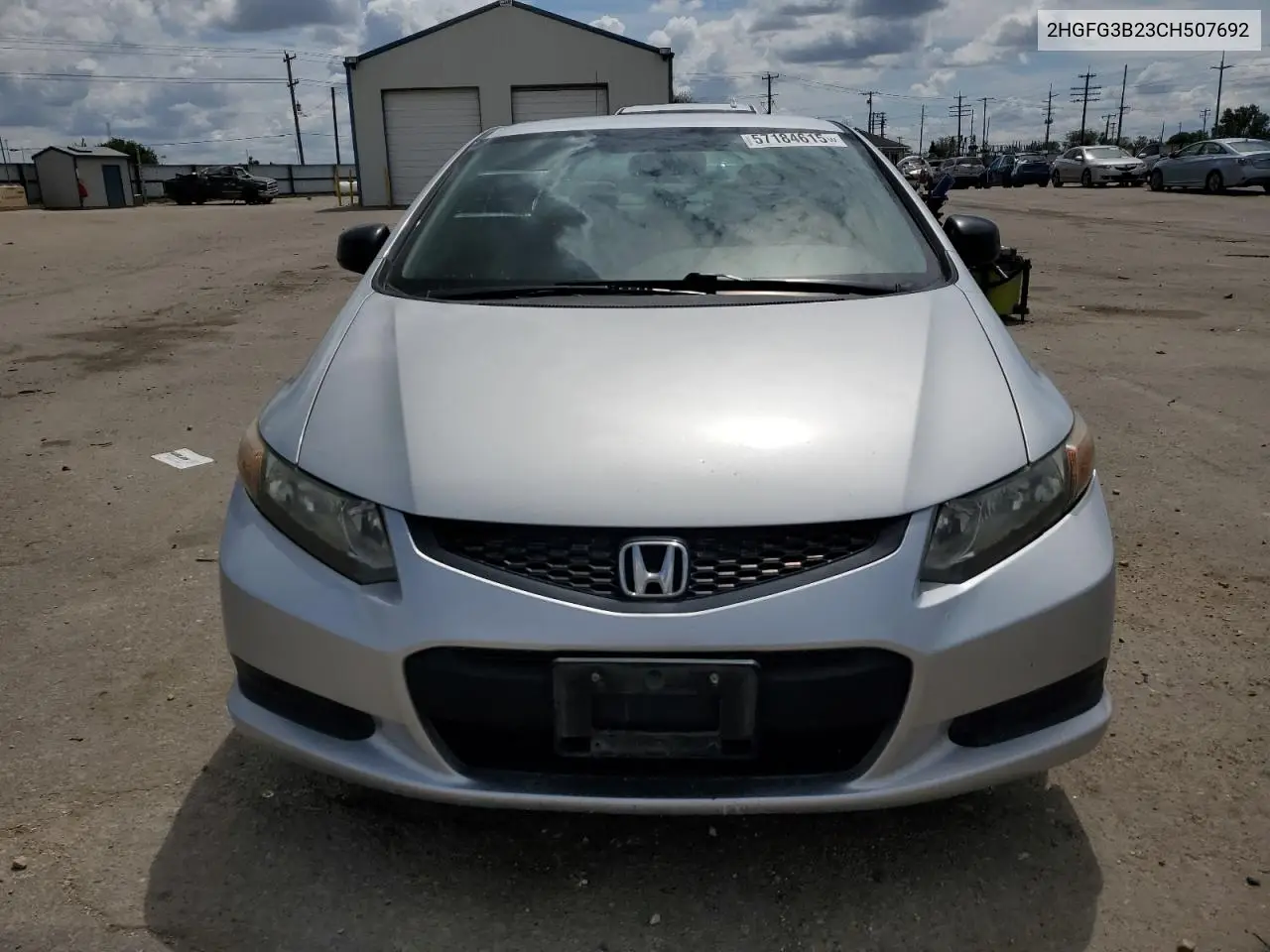 2012 Honda Civic Dx VIN: 2HGFG3B23CH507692 Lot: 57184615