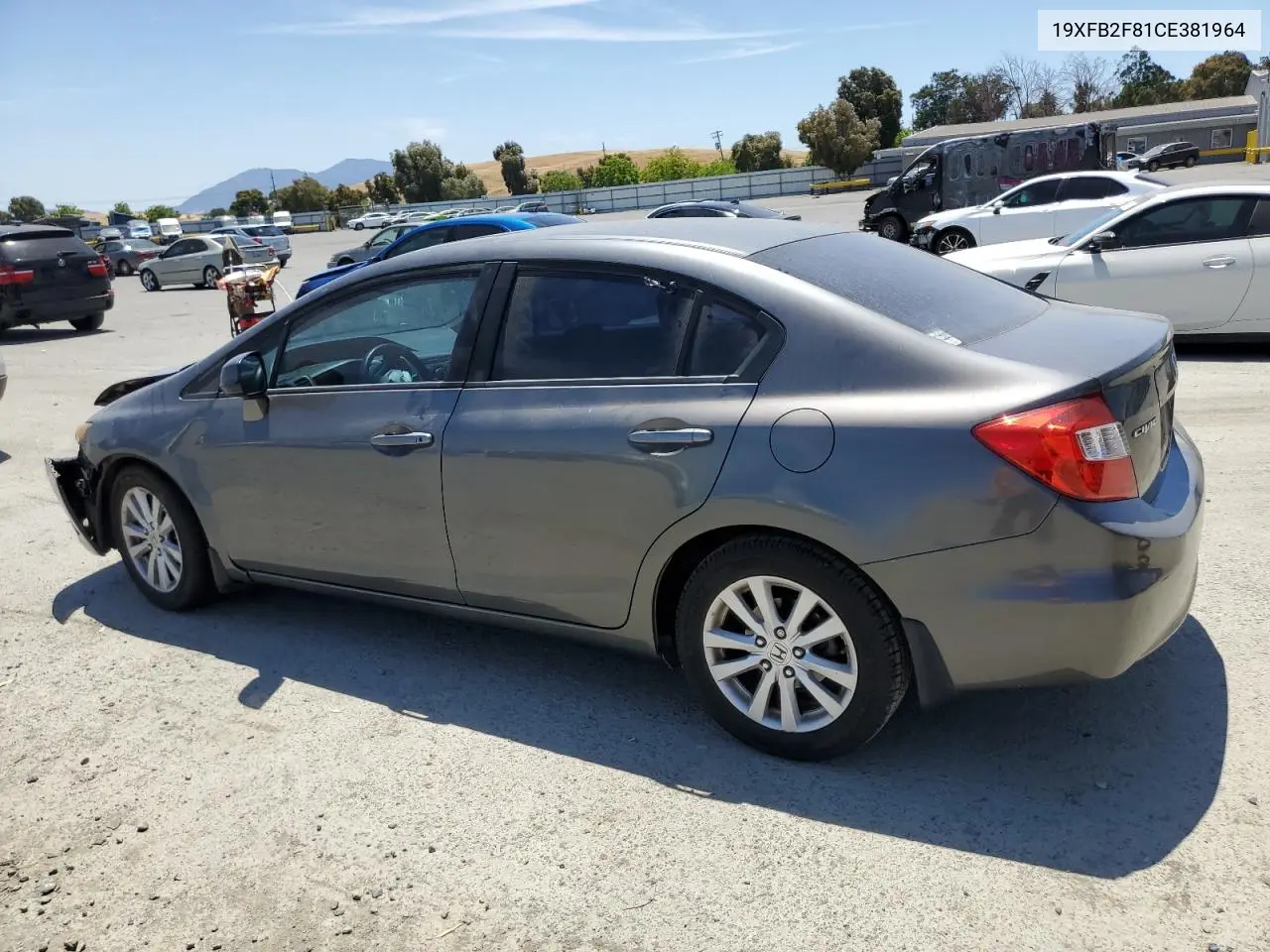 2012 Honda Civic Ex VIN: 19XFB2F81CE381964 Lot: 58384705