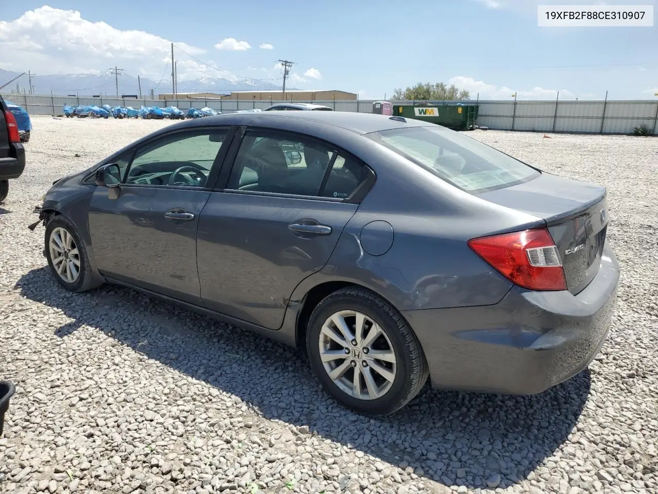 2012 Honda Civic Ex VIN: 19XFB2F88CE310907 Lot: 59979615