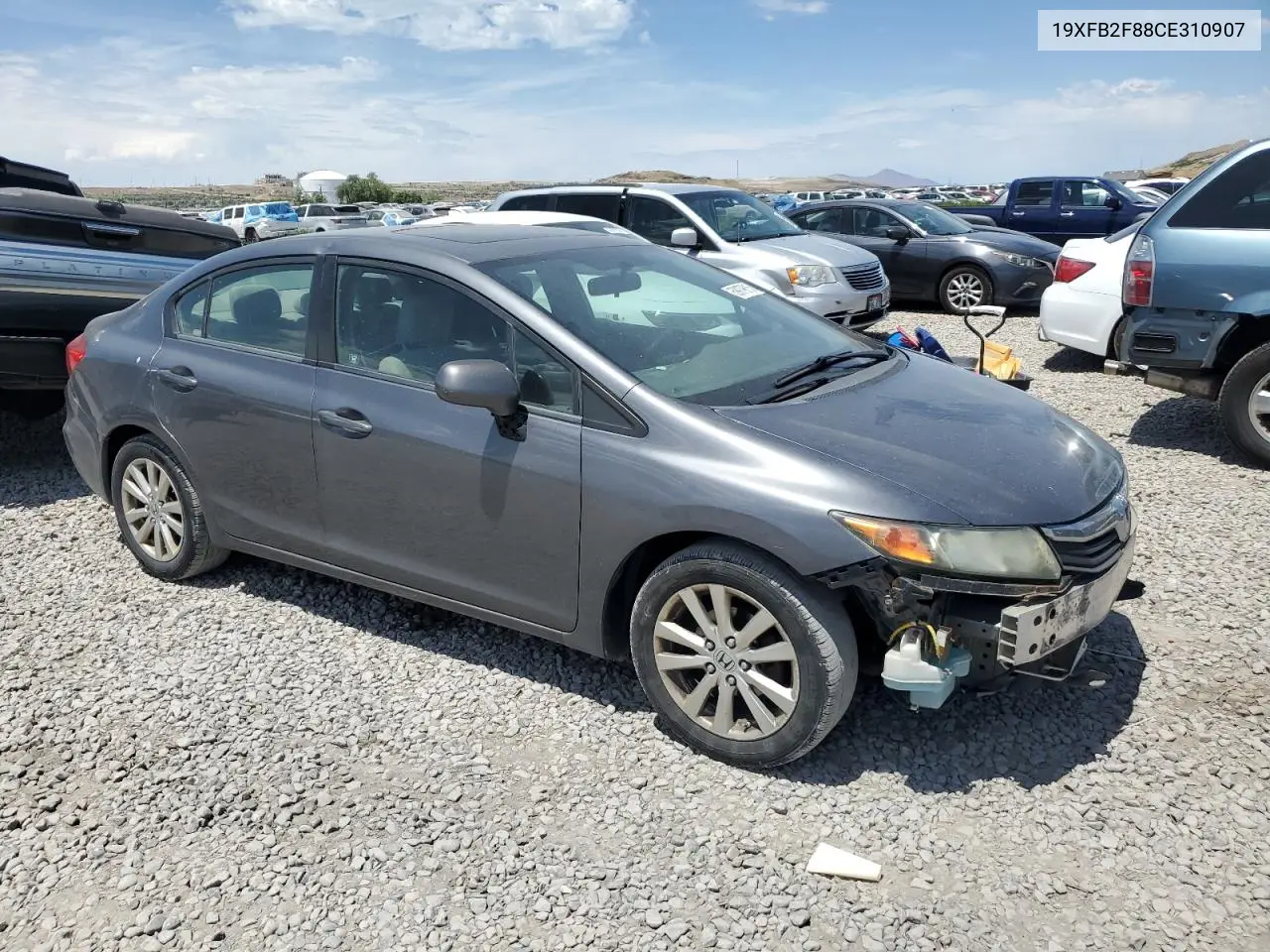 2012 Honda Civic Ex VIN: 19XFB2F88CE310907 Lot: 59979615
