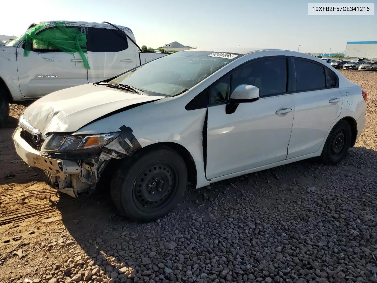 2012 Honda Civic Lx VIN: 19XFB2F57CE341216 Lot: 60490965