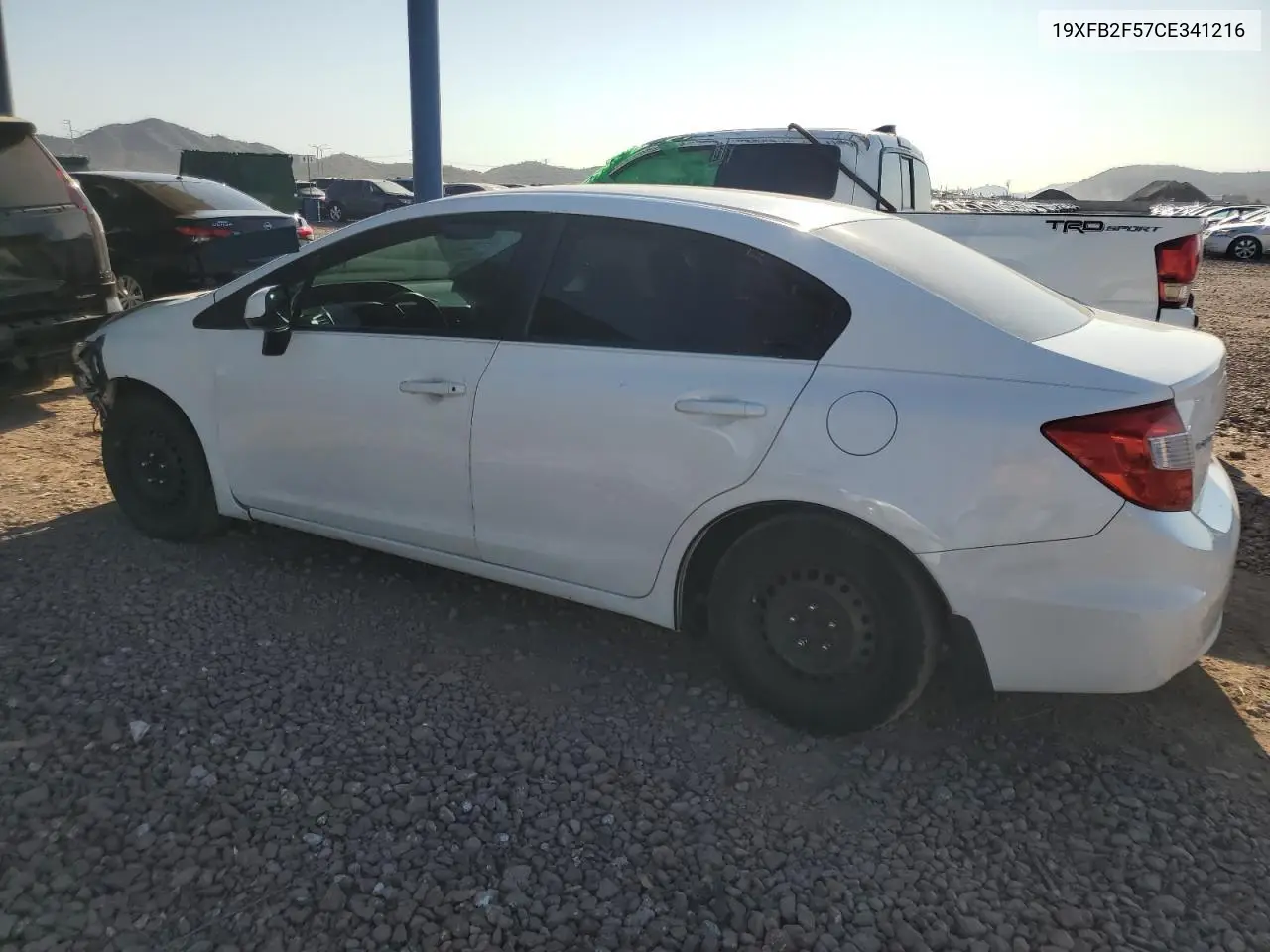 2012 Honda Civic Lx VIN: 19XFB2F57CE341216 Lot: 60490965