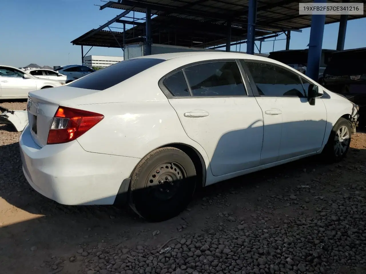 2012 Honda Civic Lx VIN: 19XFB2F57CE341216 Lot: 60490965