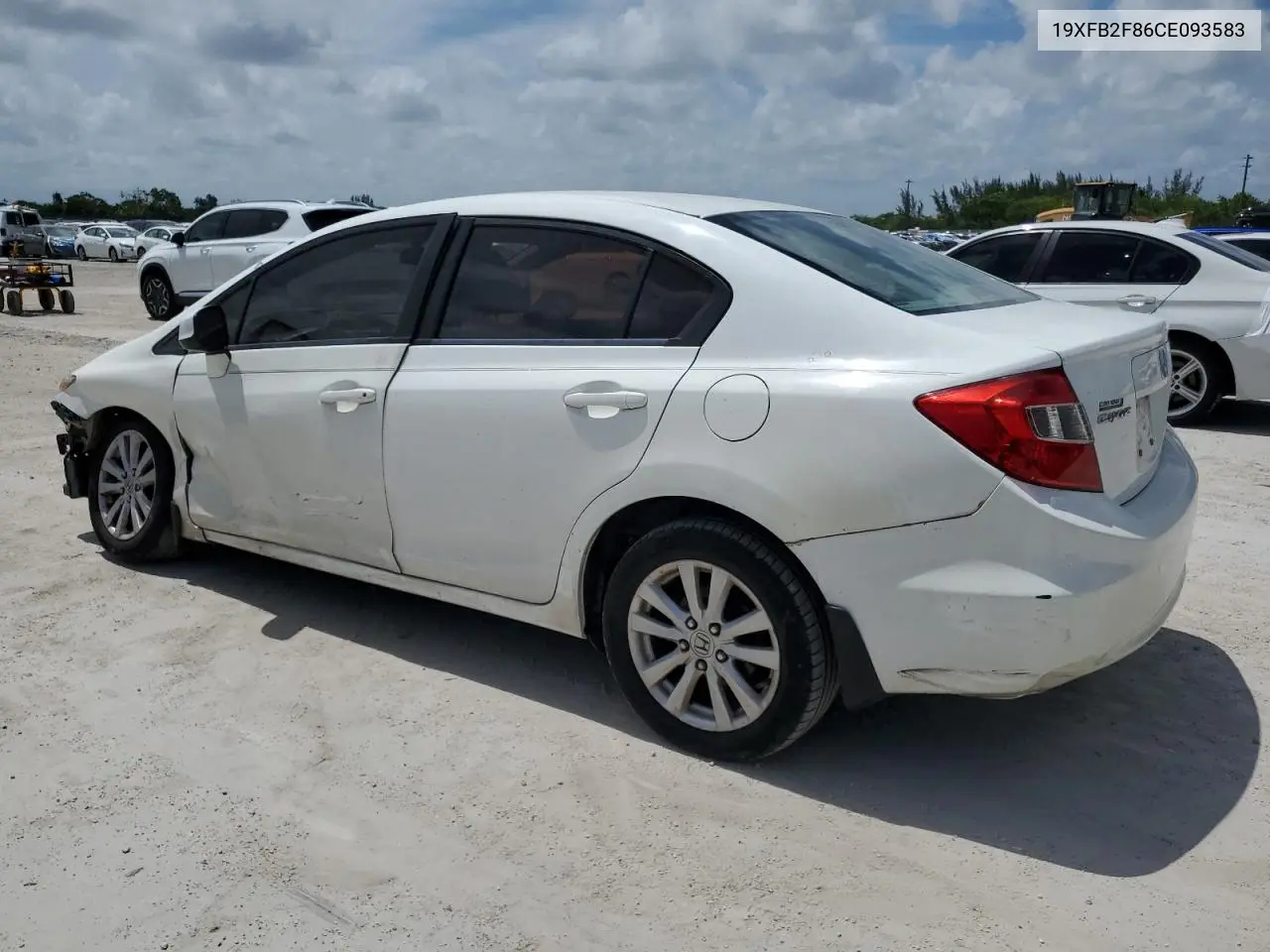 2012 Honda Civic Ex VIN: 19XFB2F86CE093583 Lot: 61589065