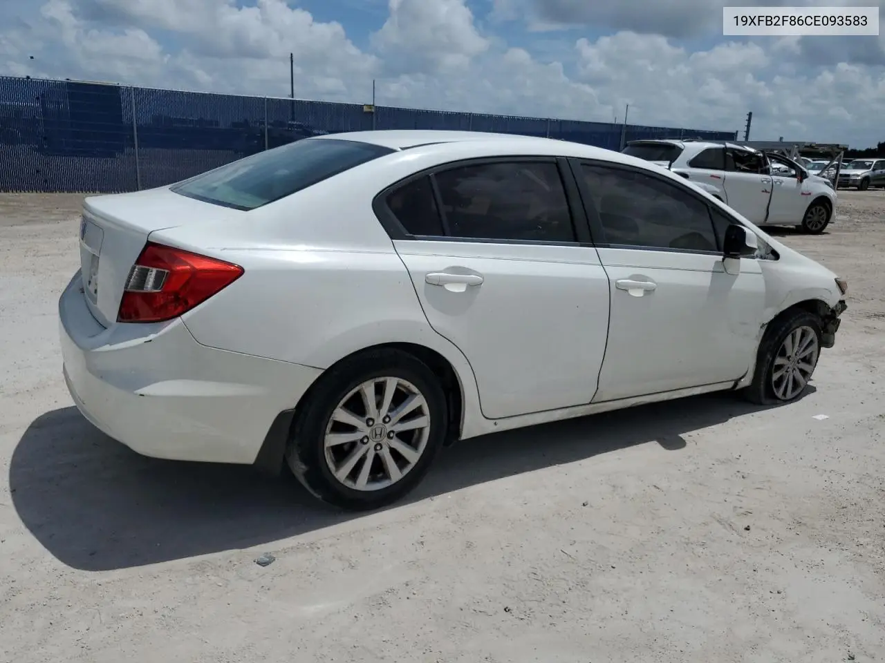 2012 Honda Civic Ex VIN: 19XFB2F86CE093583 Lot: 61589065