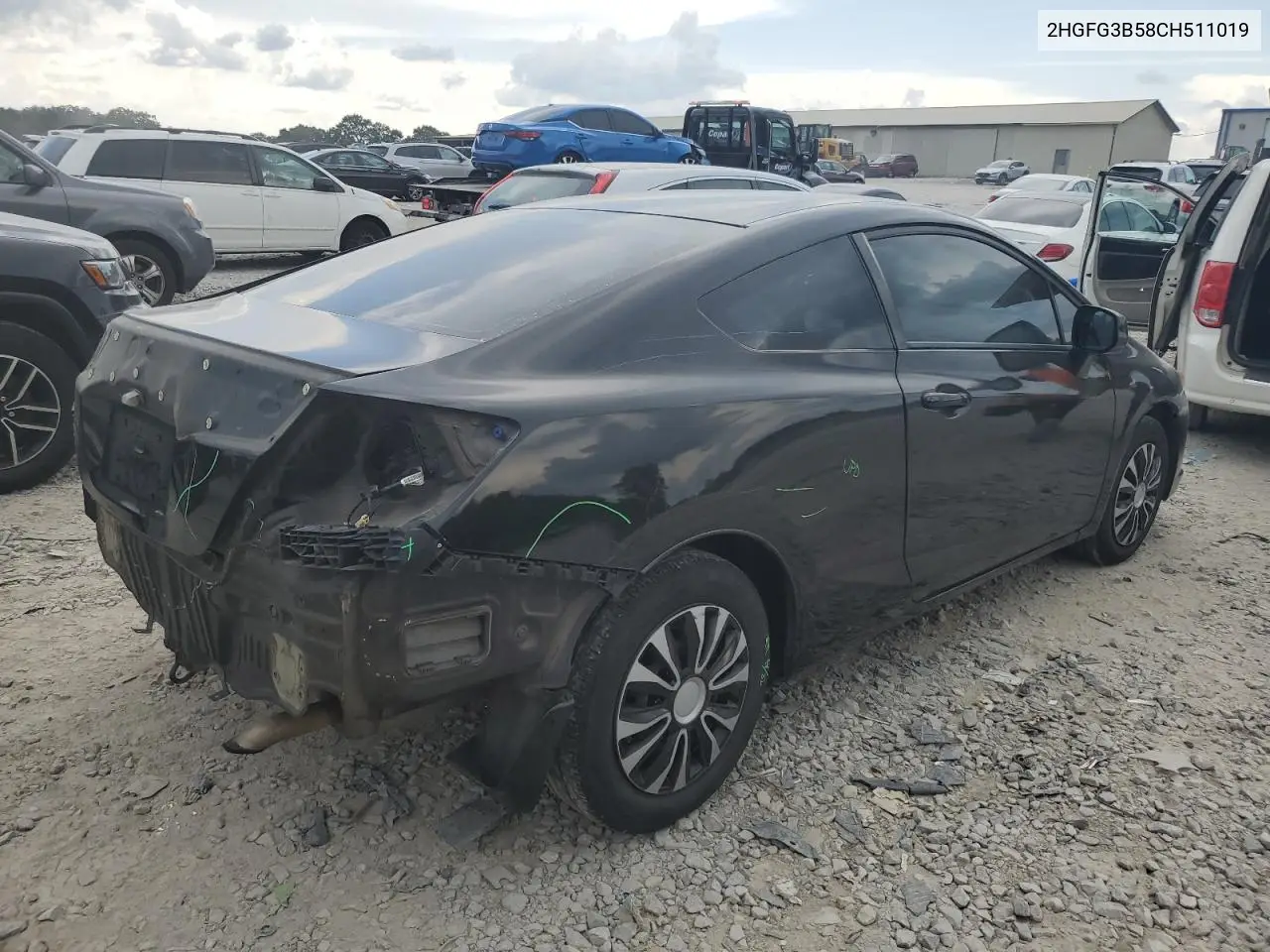 2012 Honda Civic Lx VIN: 2HGFG3B58CH511019 Lot: 61918955
