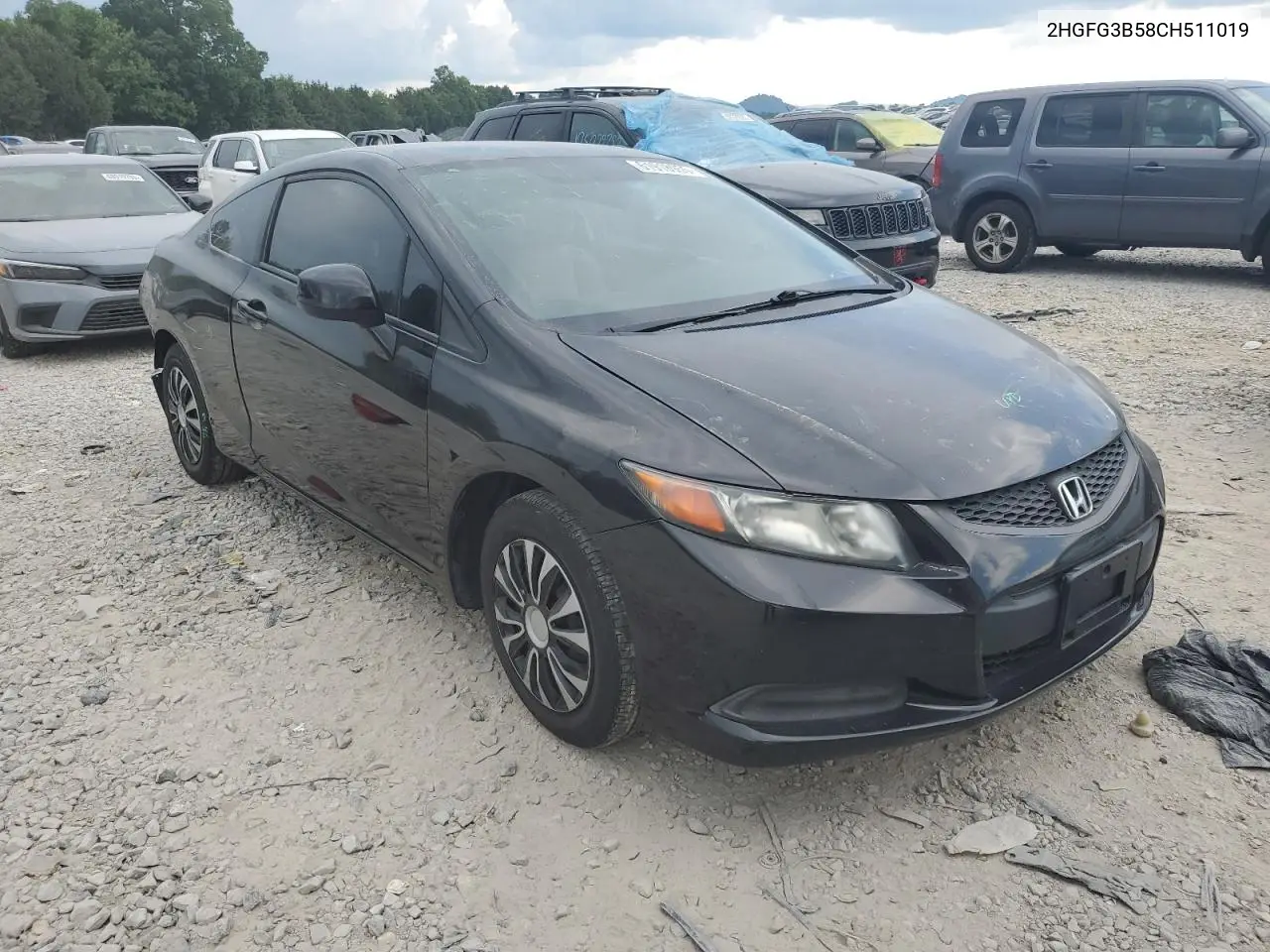 2012 Honda Civic Lx VIN: 2HGFG3B58CH511019 Lot: 61918955