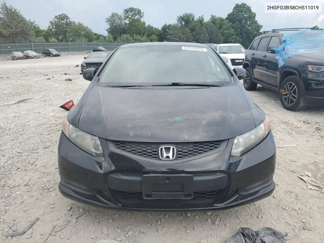 2012 Honda Civic Lx VIN: 2HGFG3B58CH511019 Lot: 61918955