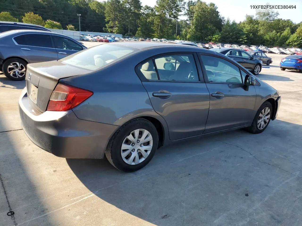 2012 Honda Civic Lx VIN: 19XFB2F5XCE380494 Lot: 61990825