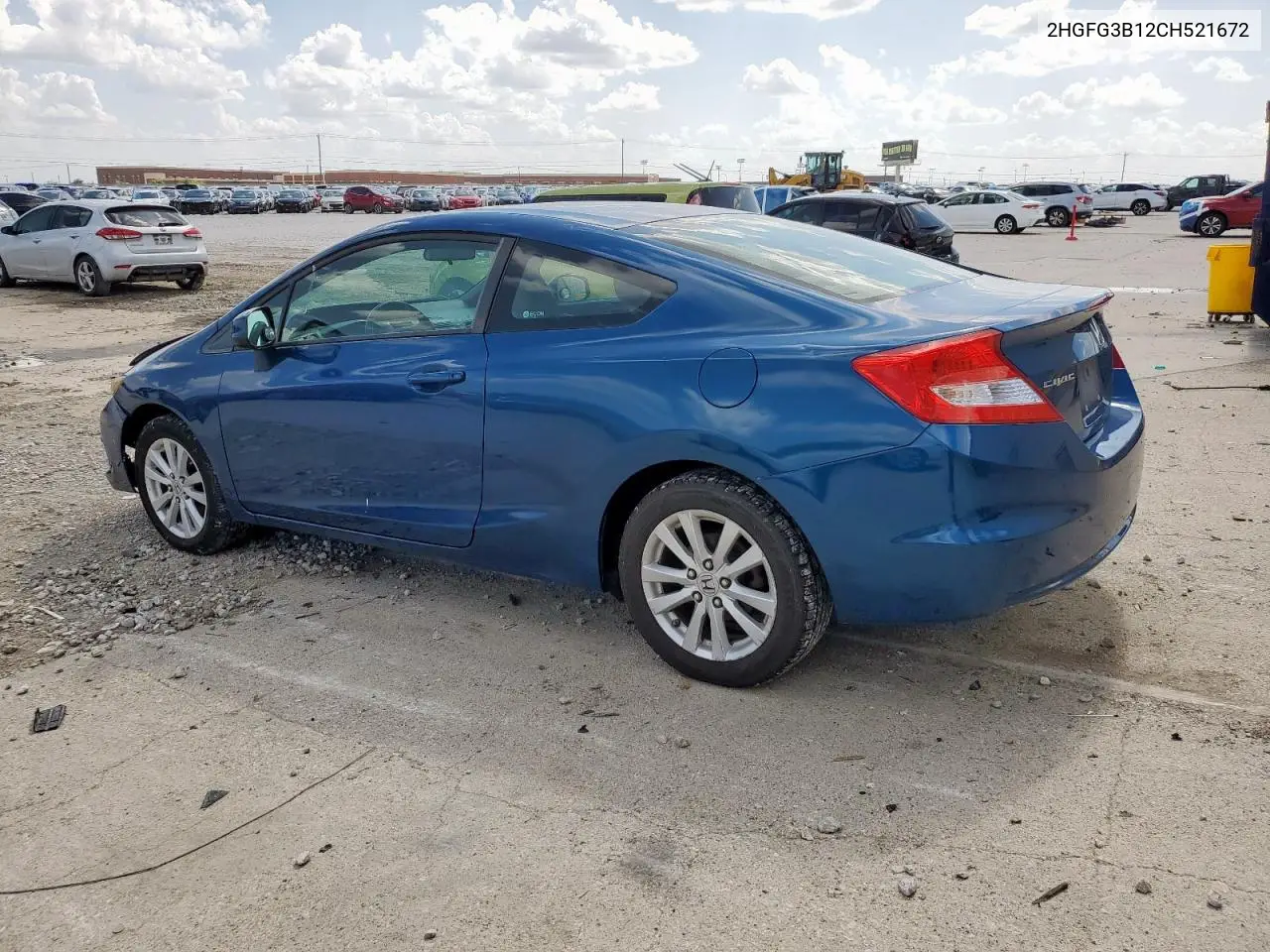 2012 Honda Civic Exl VIN: 2HGFG3B12CH521672 Lot: 61995915