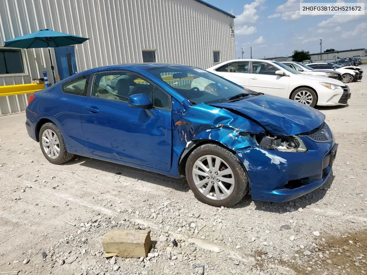 2012 Honda Civic Exl VIN: 2HGFG3B12CH521672 Lot: 61995915