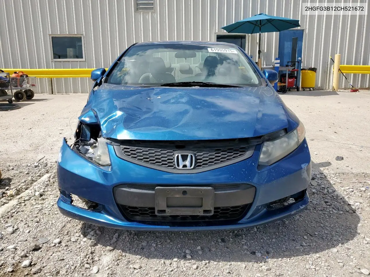 2012 Honda Civic Exl VIN: 2HGFG3B12CH521672 Lot: 61995915